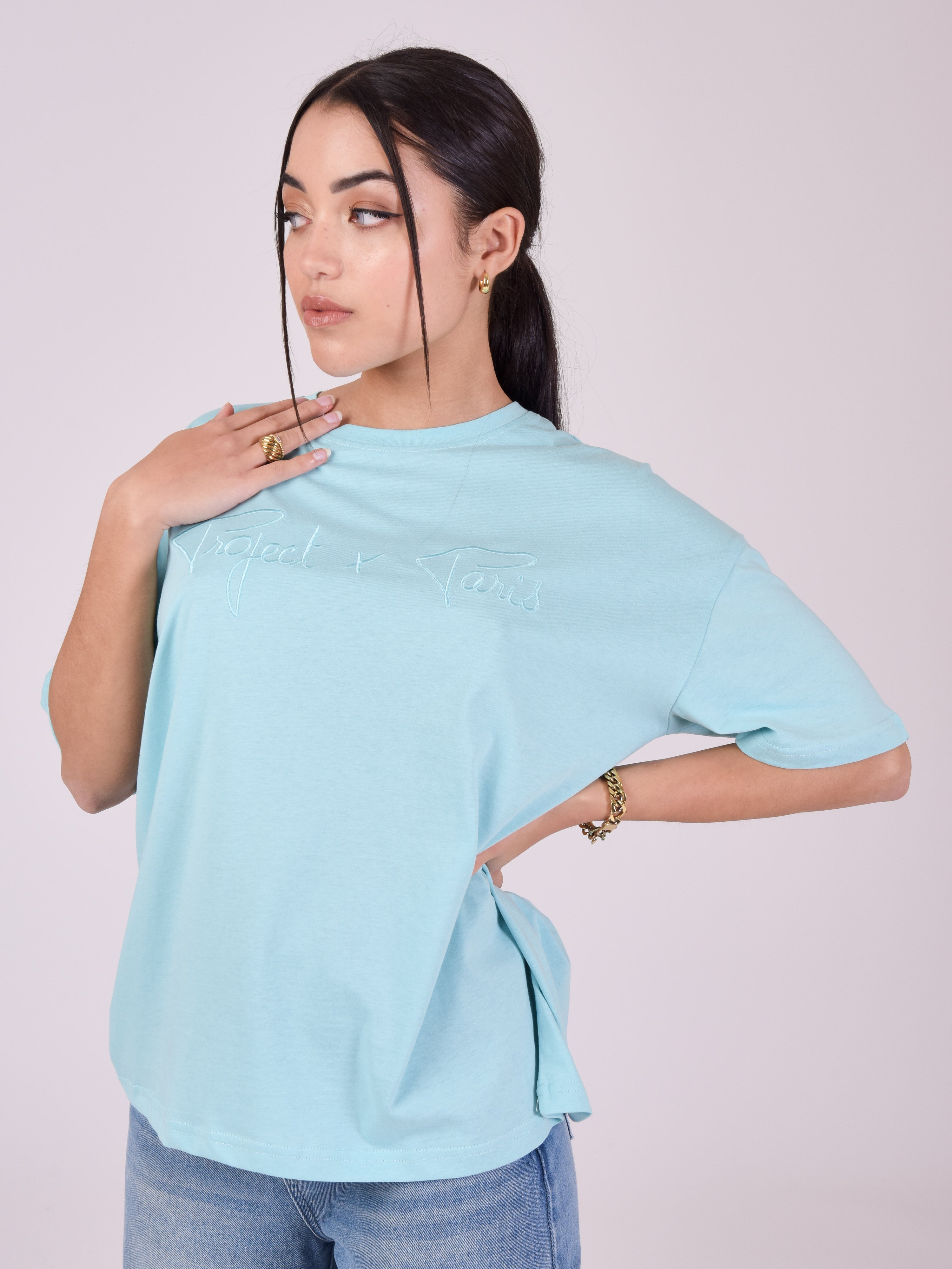 Basic loose fit logo T-shirt-4