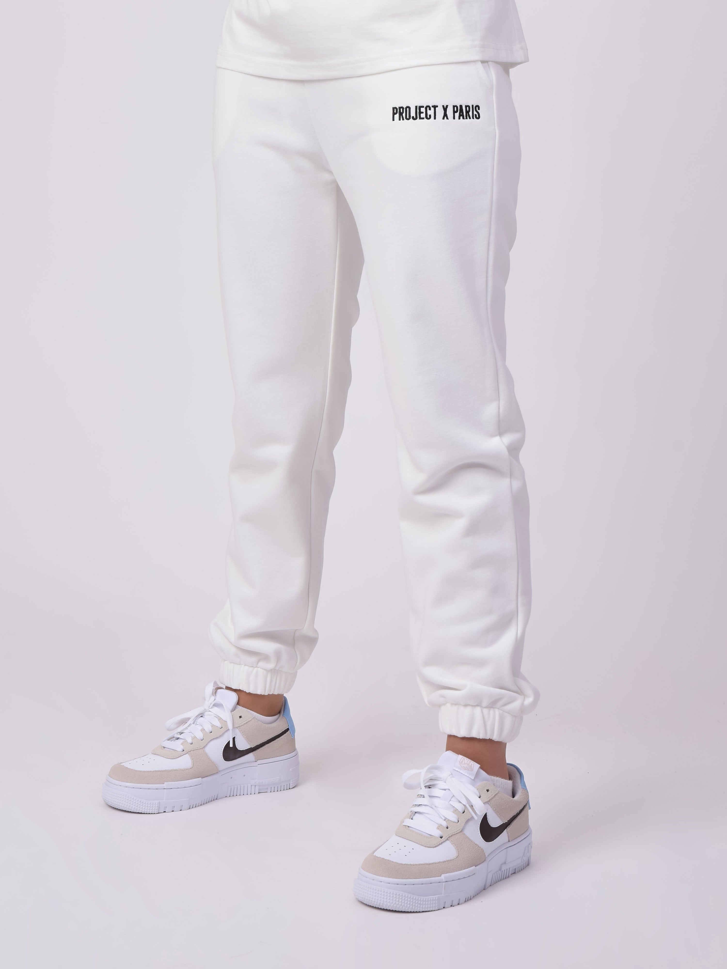 Basic joggingbroek met logo borduurwerk-3