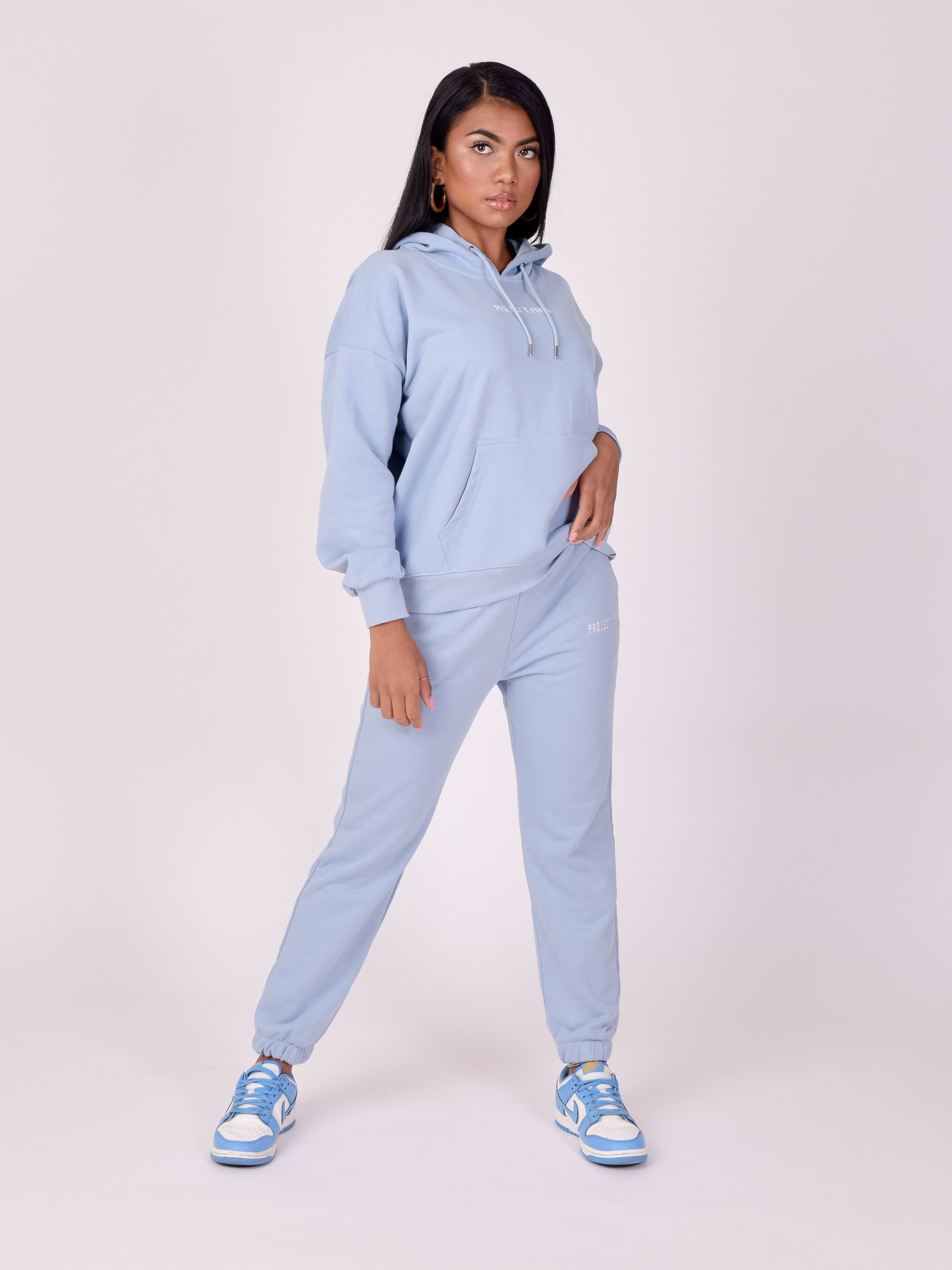 Pantaloni de trening basic cu broderie logo-2
