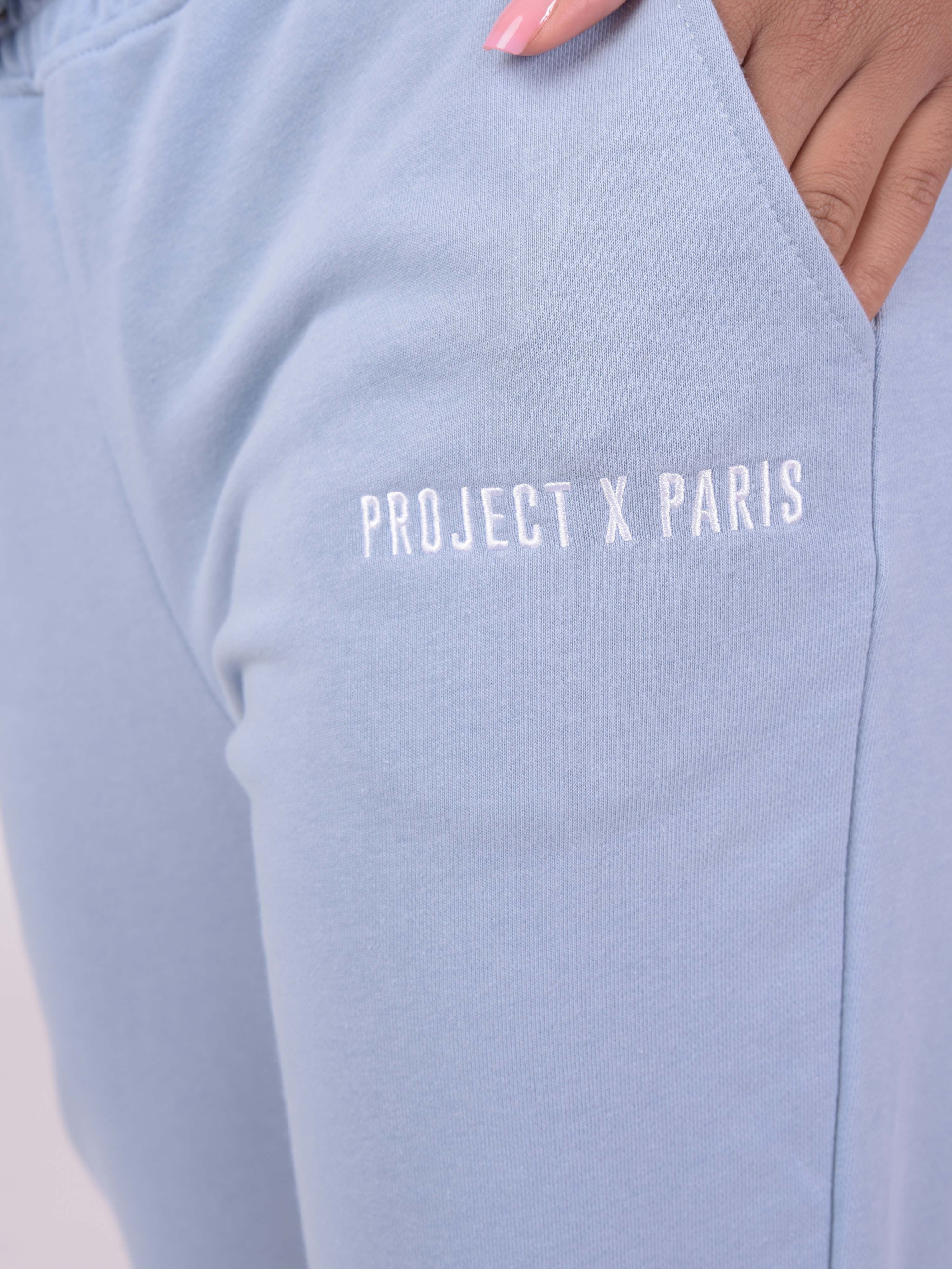 Pantaloni de trening basic cu broderie logo-6
