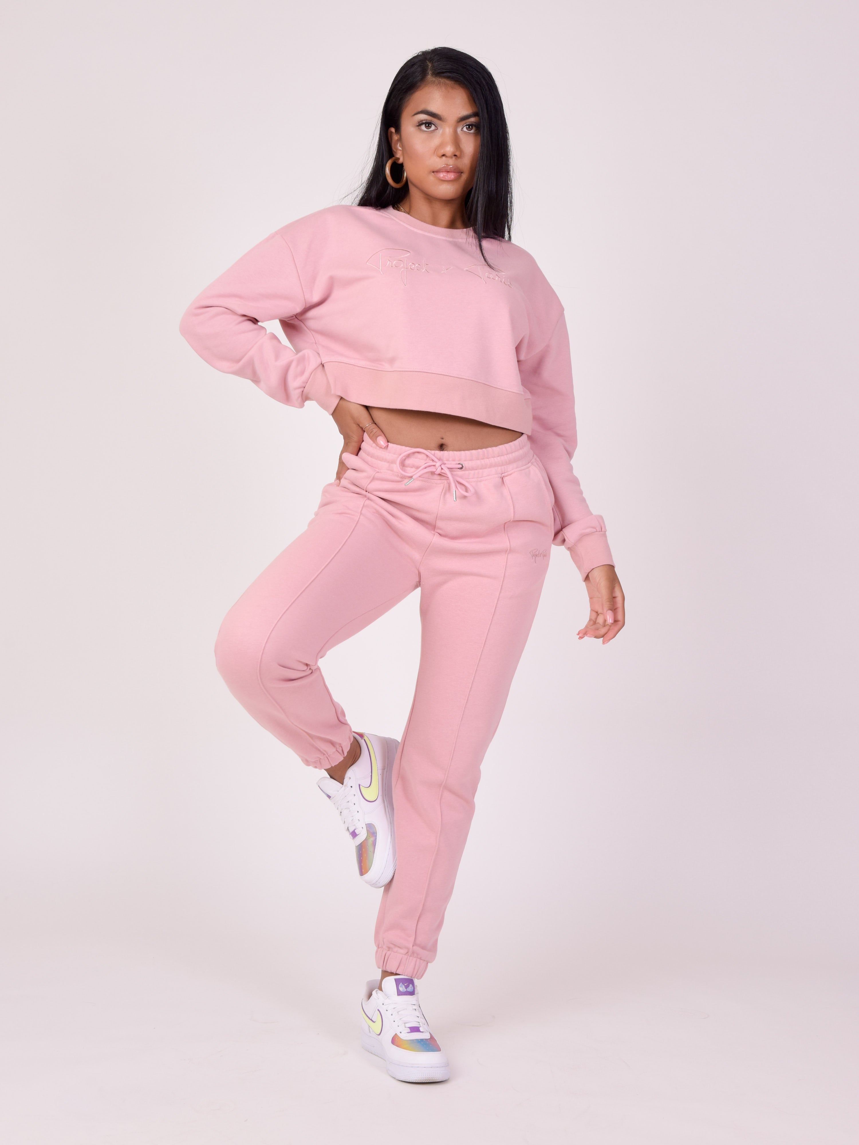 Basic elastische joggingbroek-1