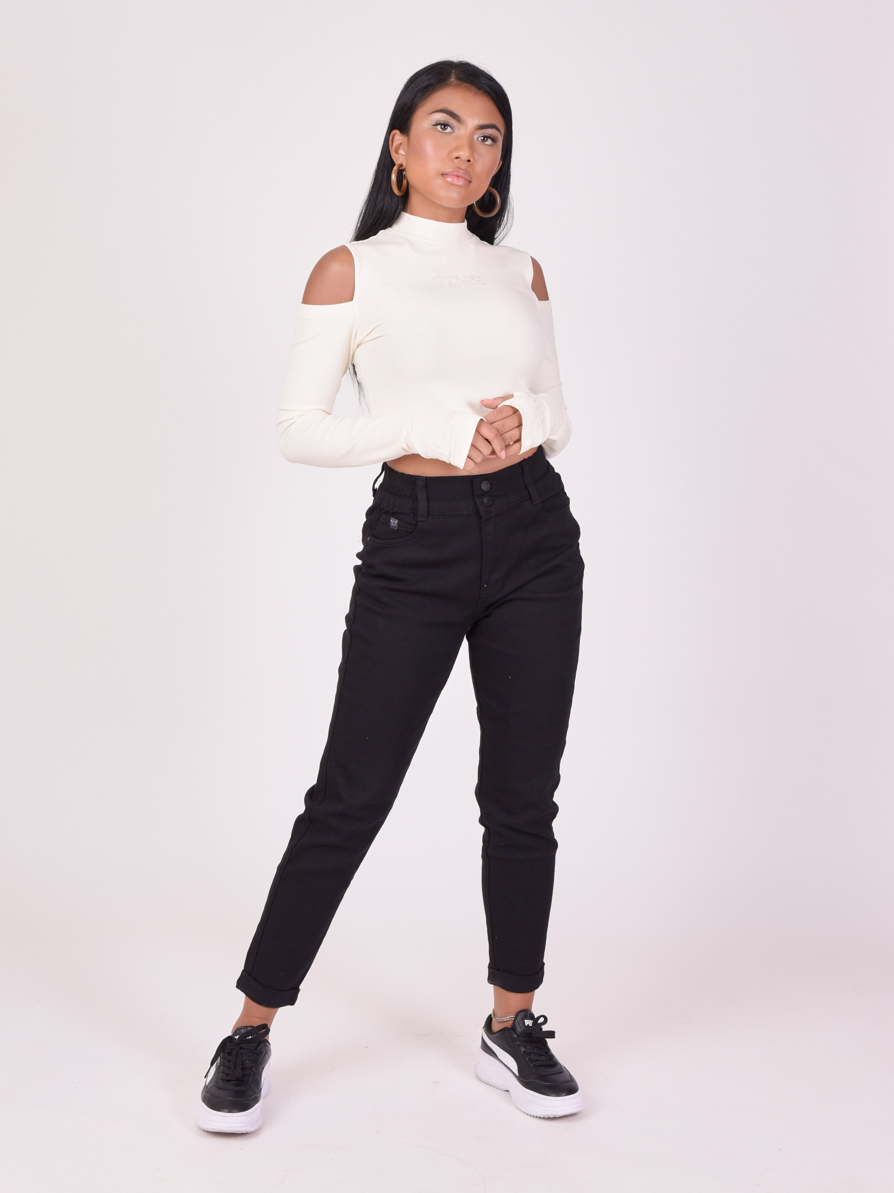 Paper bag style pants-2