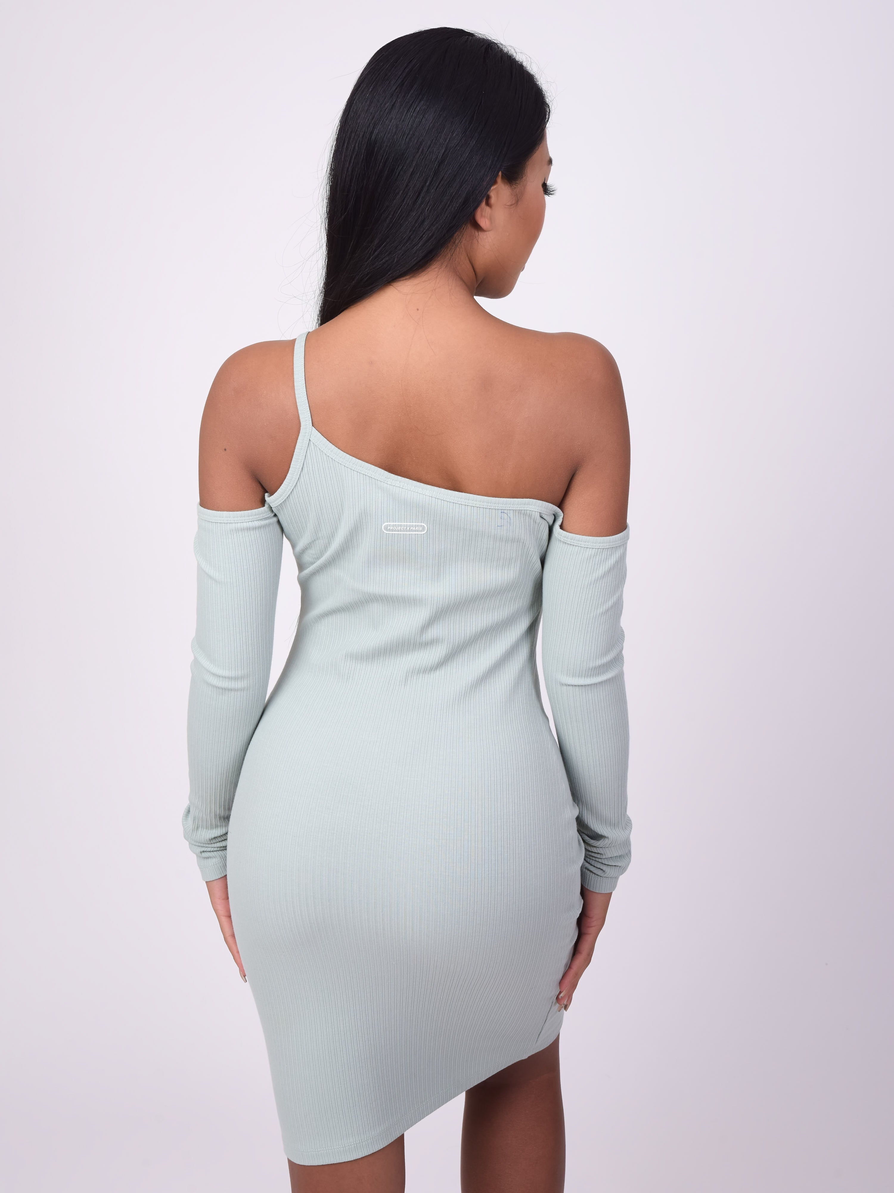 Off-shoulder kjole-4