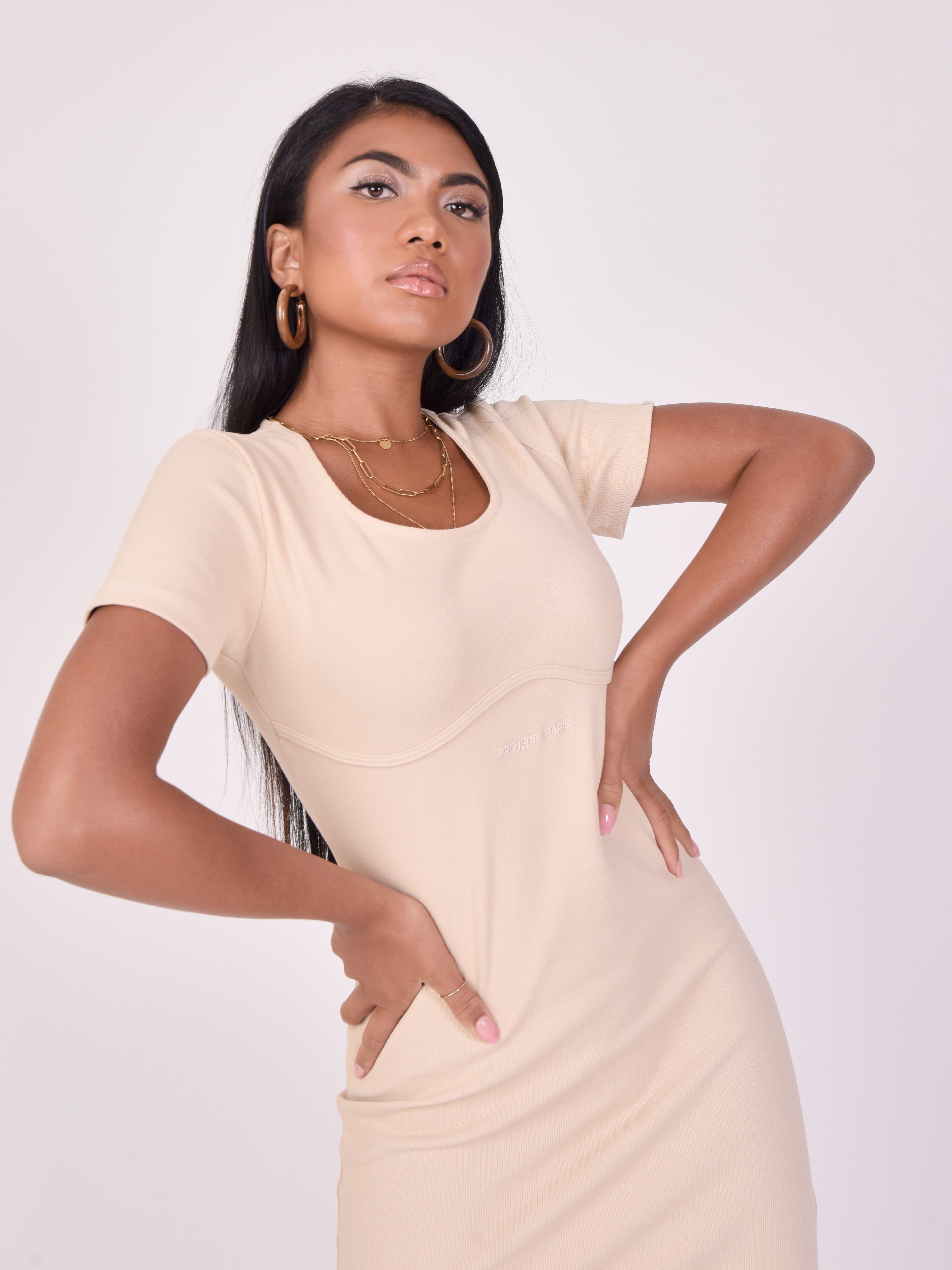 Fitted logo dress-1