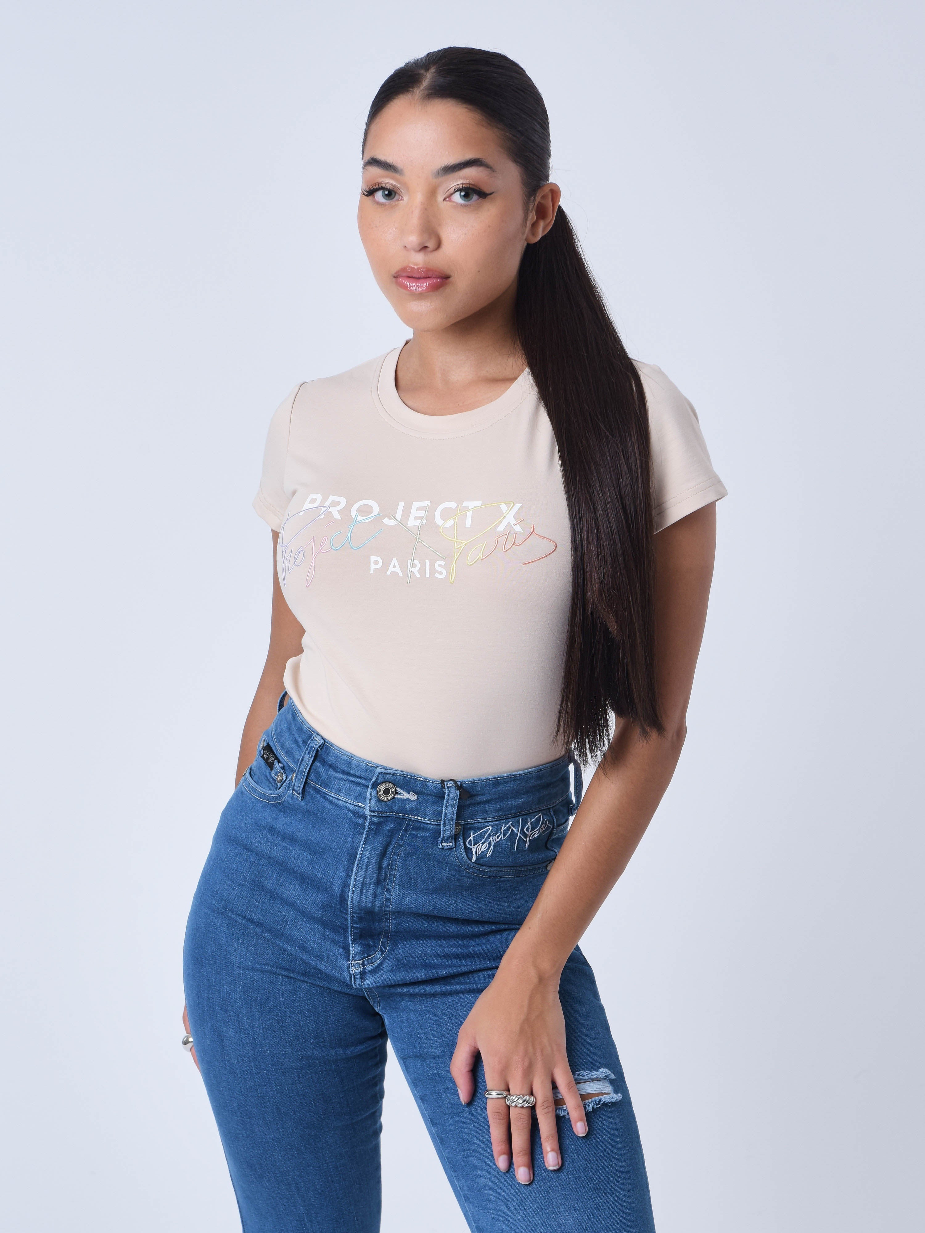 T-shirt collo rotondo-4