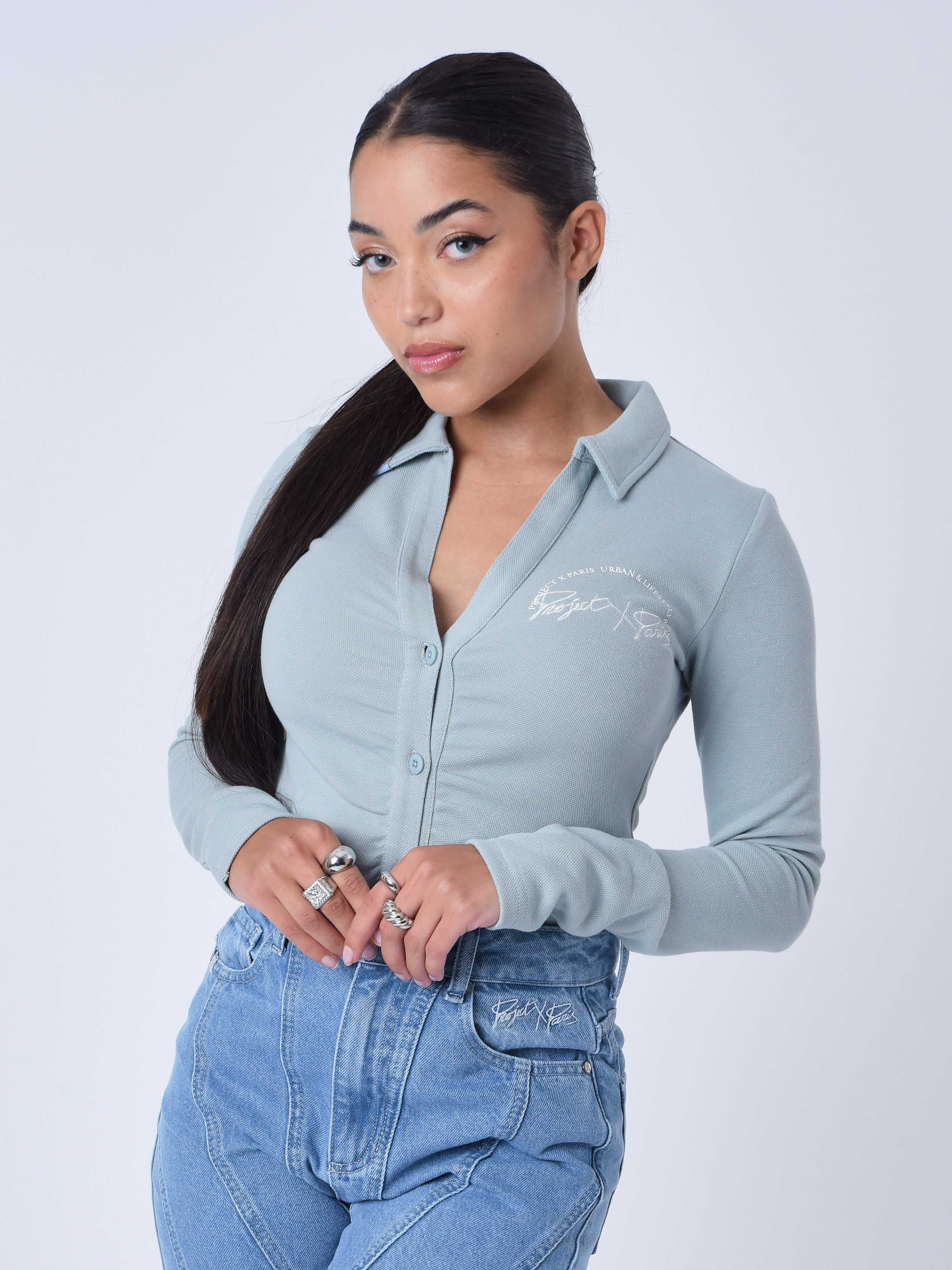 Polo collar style shirt-5