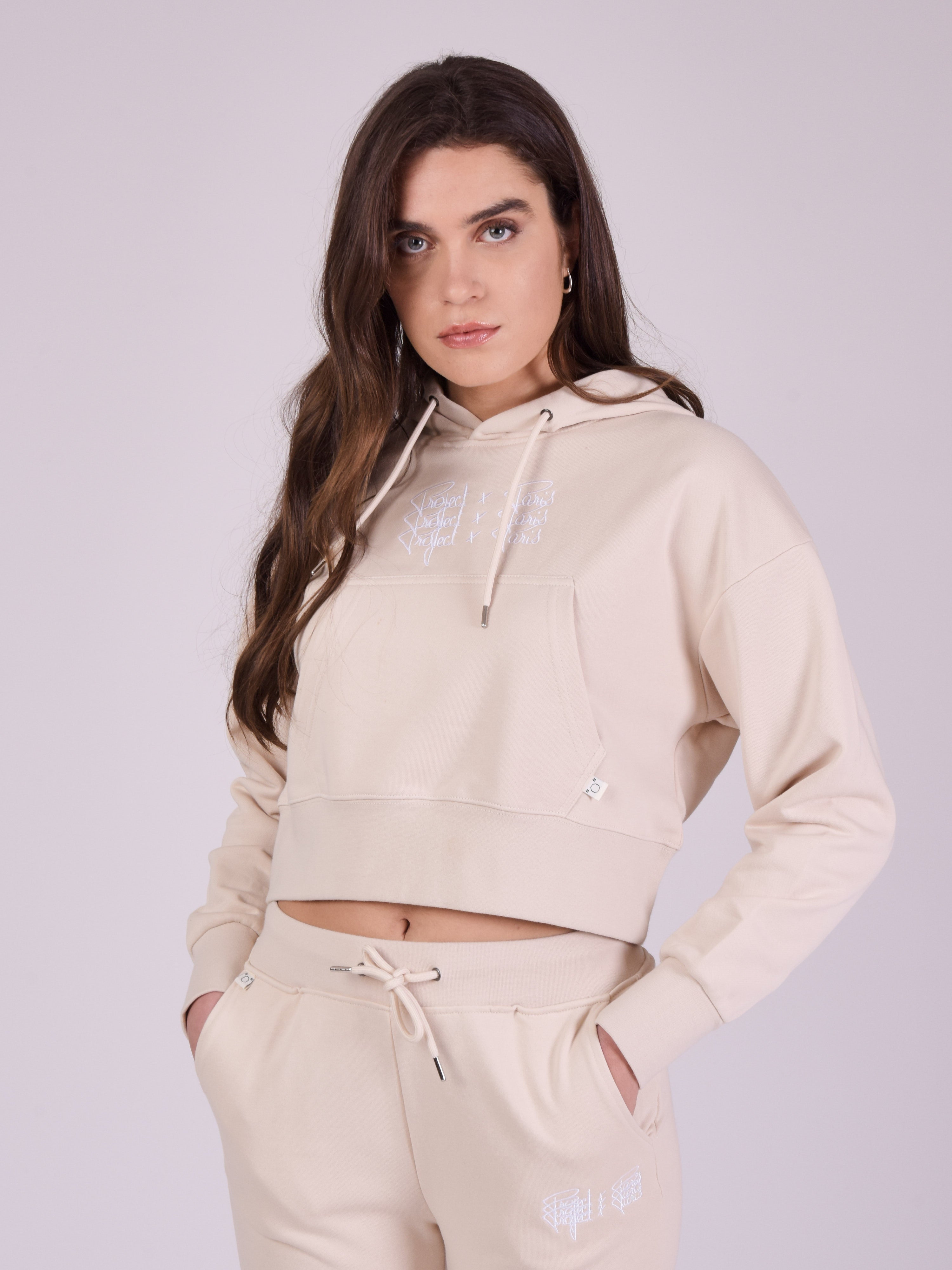 Hoodie met triple logo-1