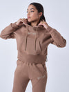 Kapuzensweatshirt mit Steppnähten
