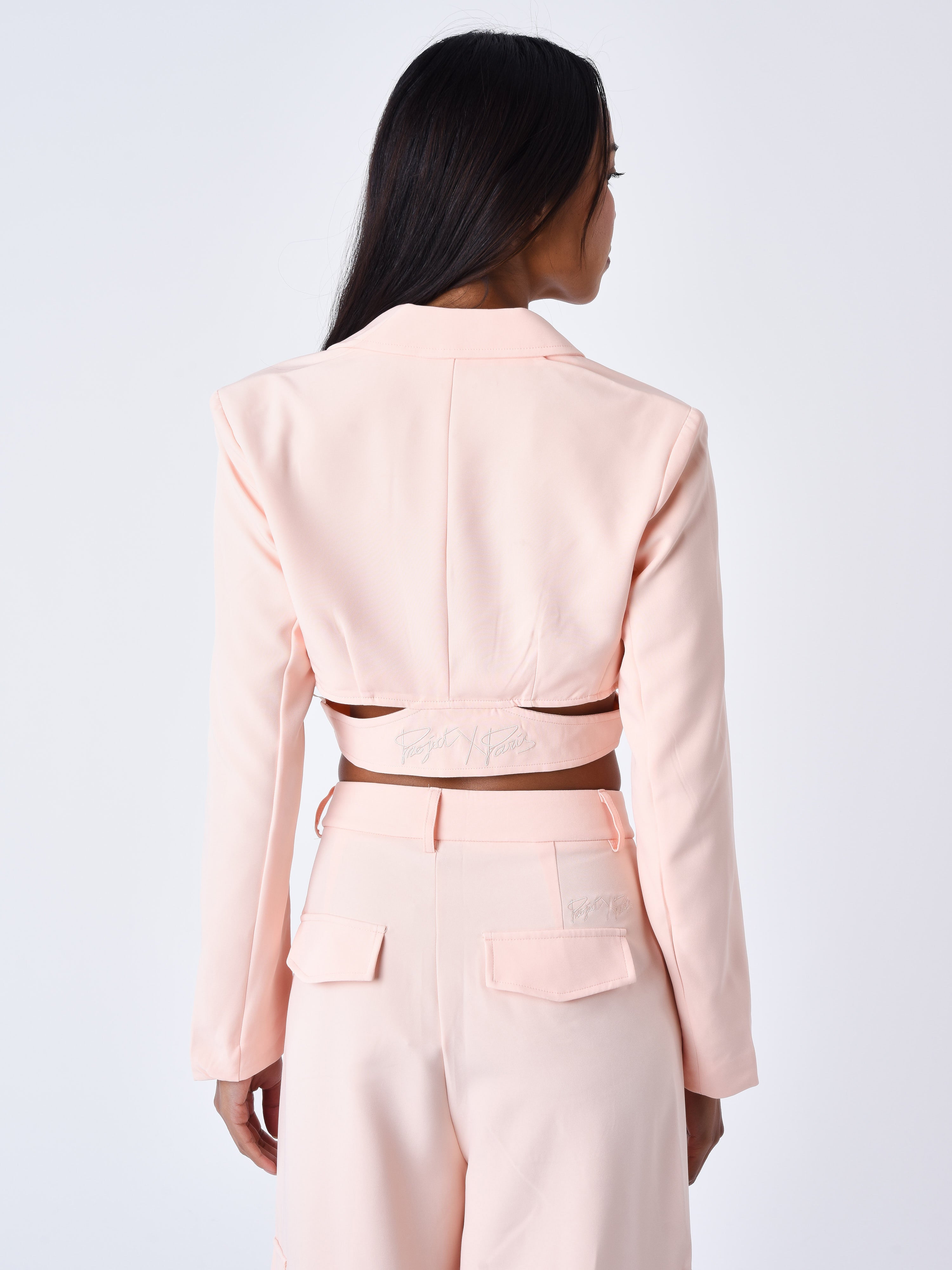 Short cargo style blazer-4