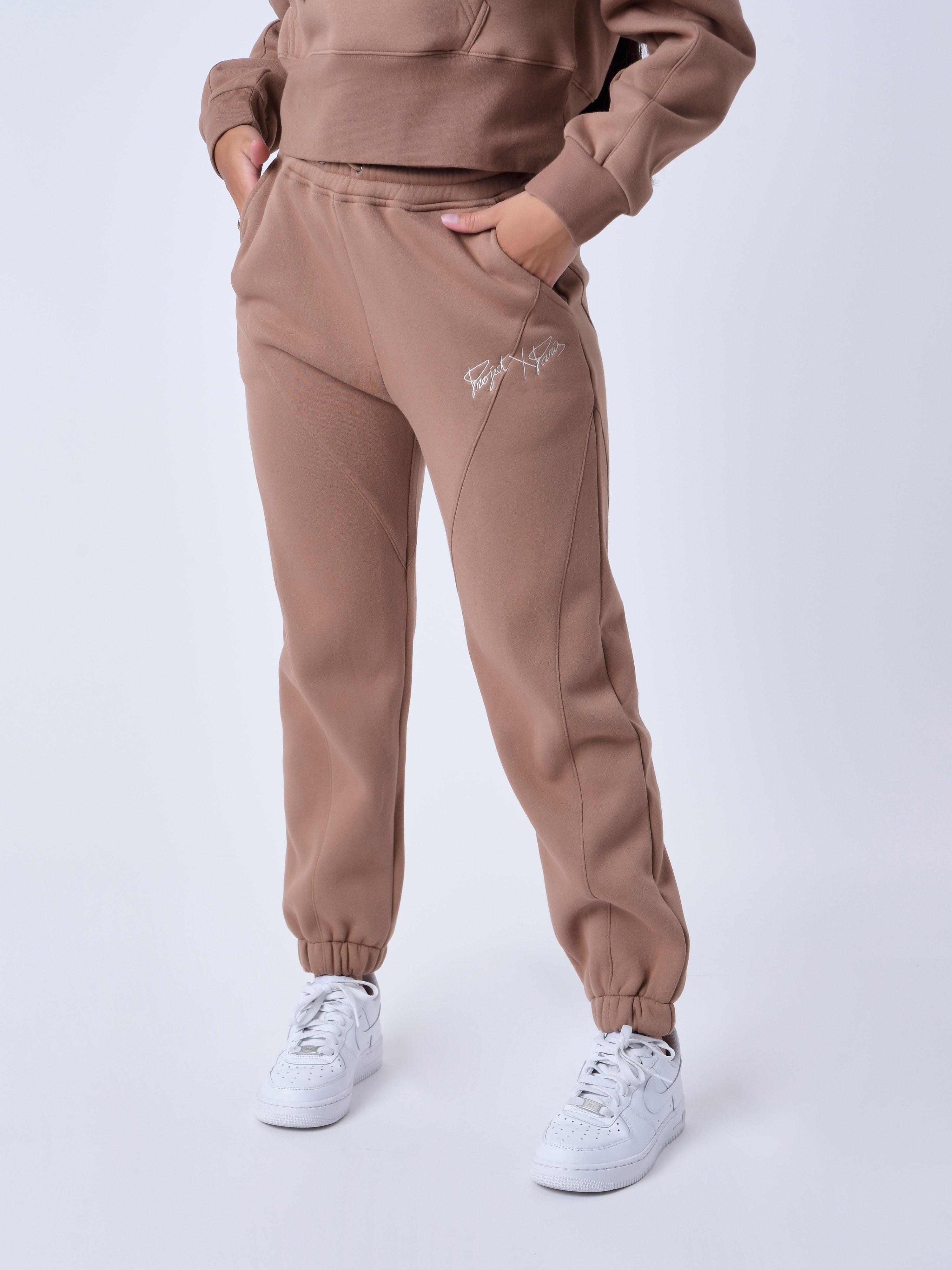 Jogging bottoms with topstitching-2