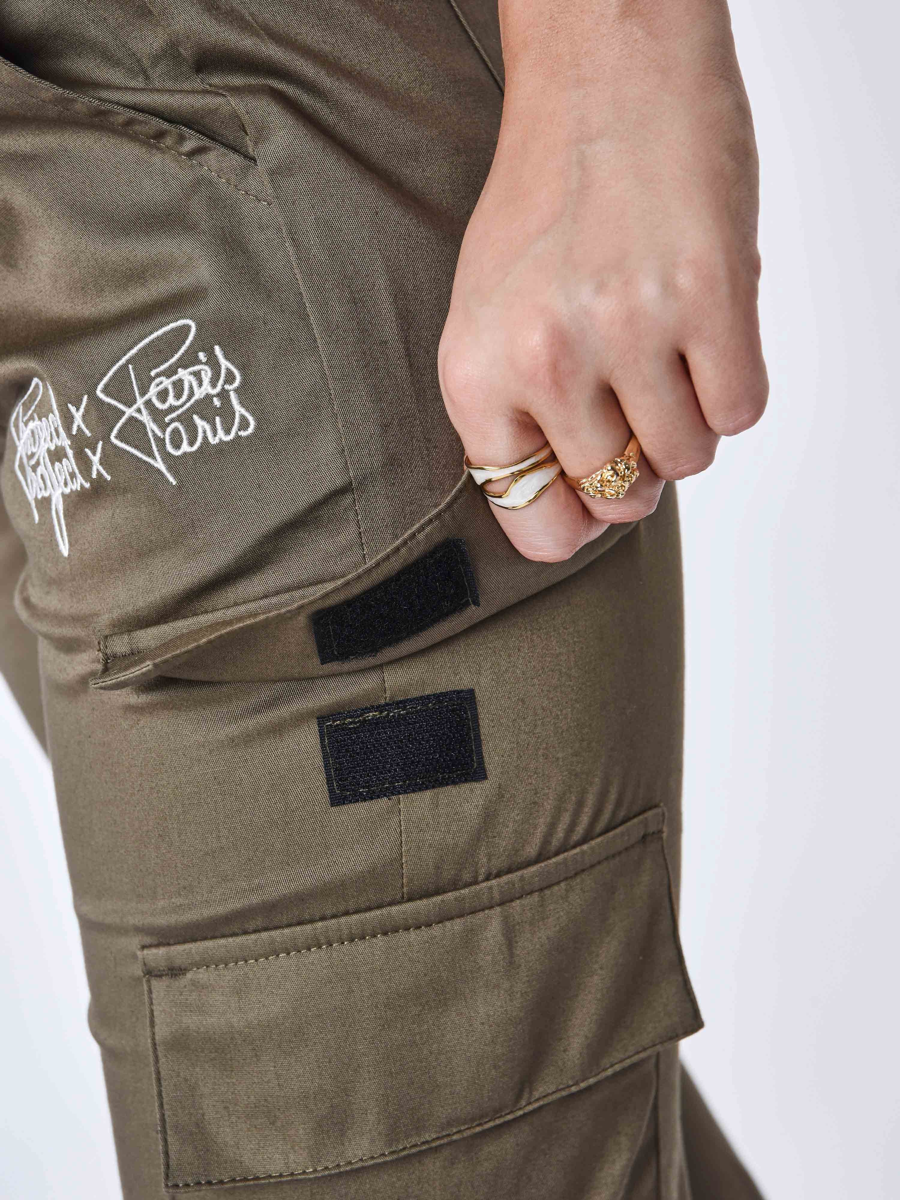 Pantalon à poches multiples-5