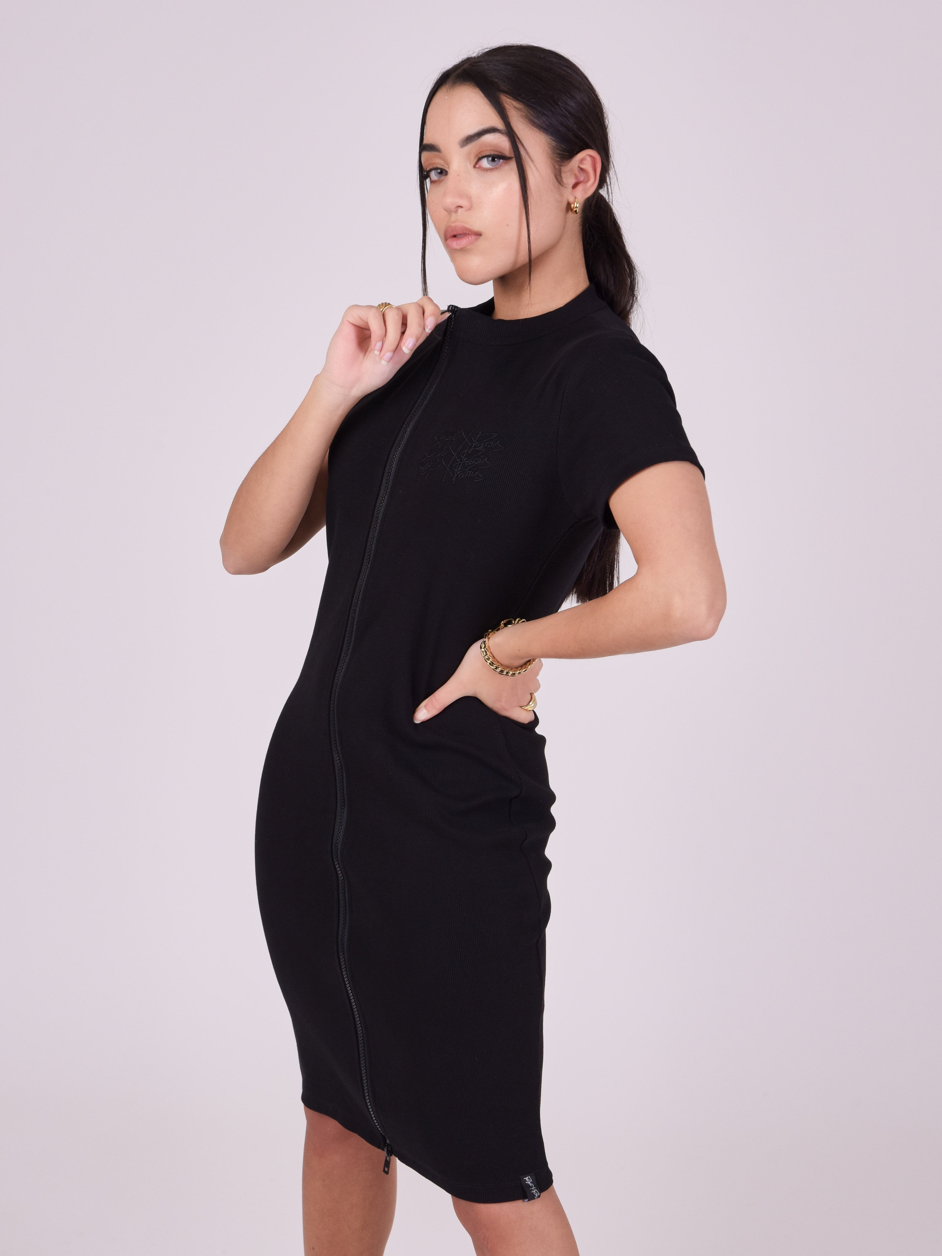 Robe zippée double ouverture-4