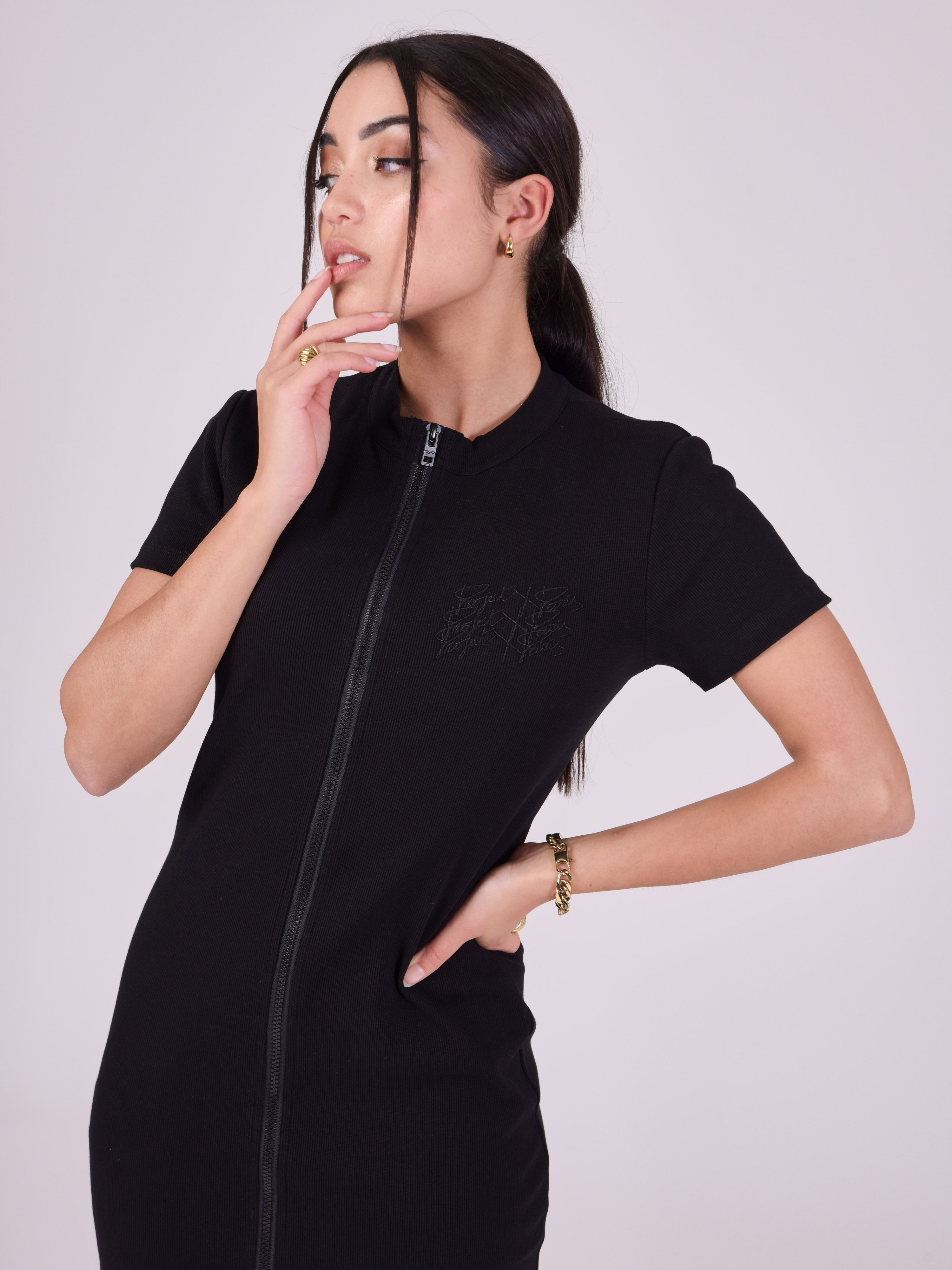 Robe zippée double ouverture-1