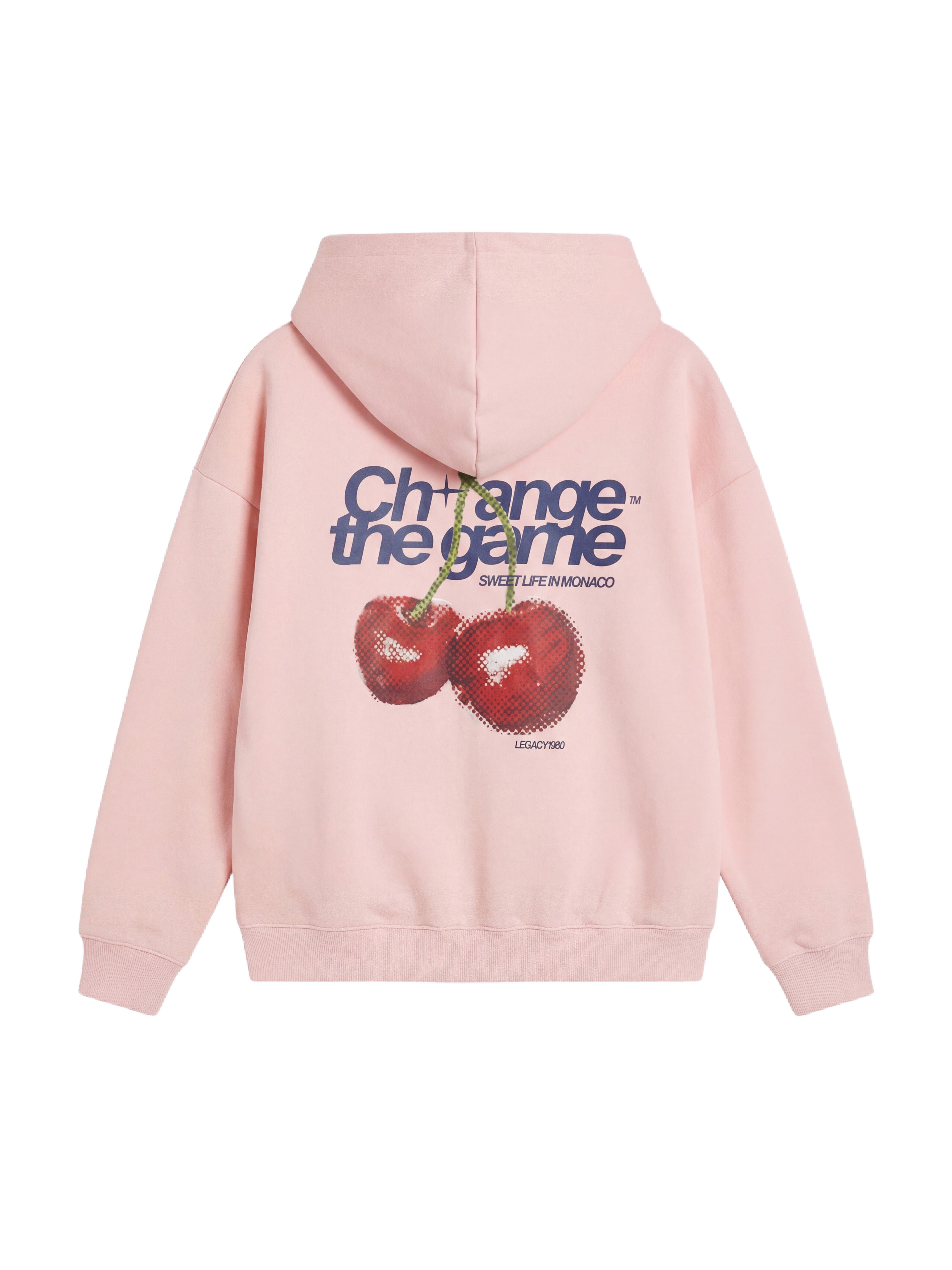 Sudadera con capucha estampada de cerezas-7