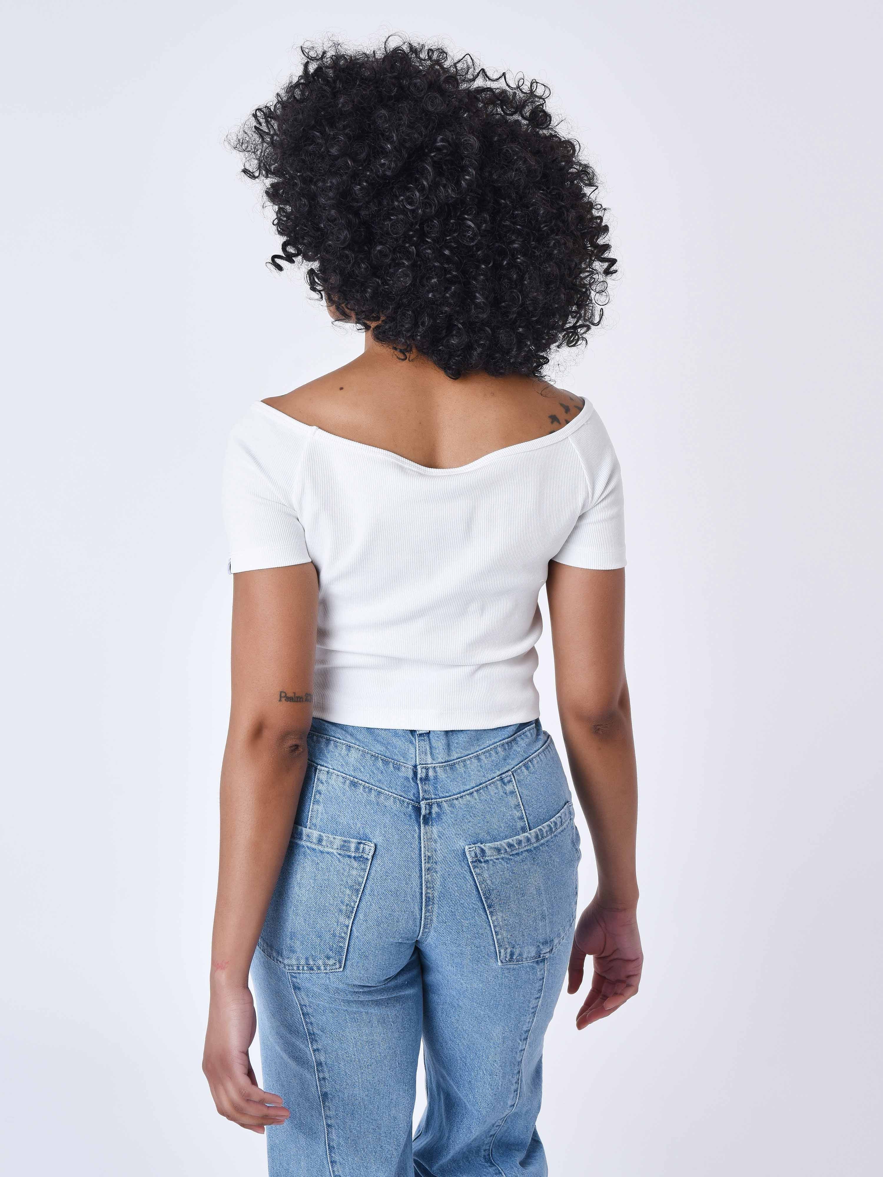 T-shirt med bare skuldre-5