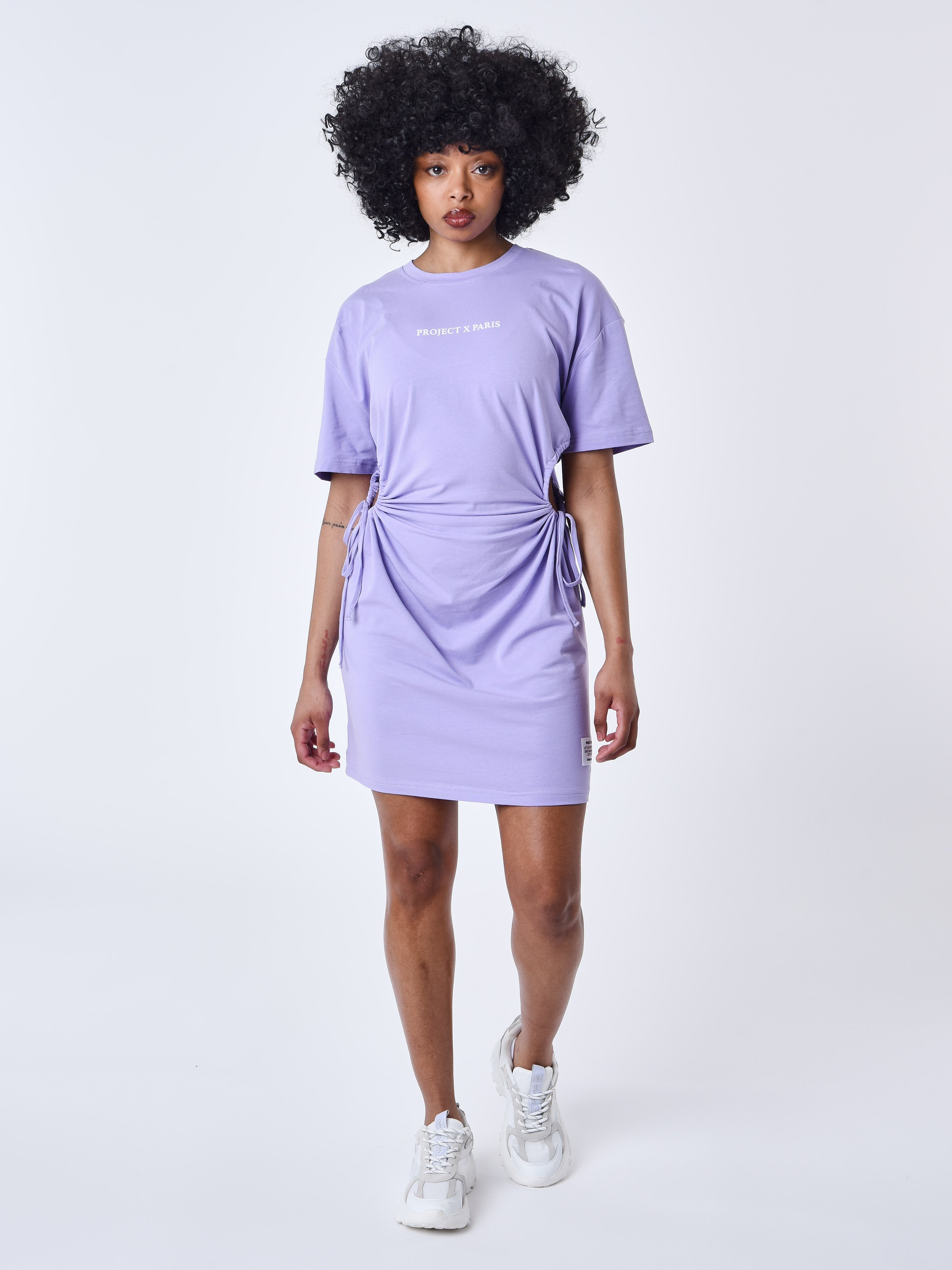Dress with drawstring-3