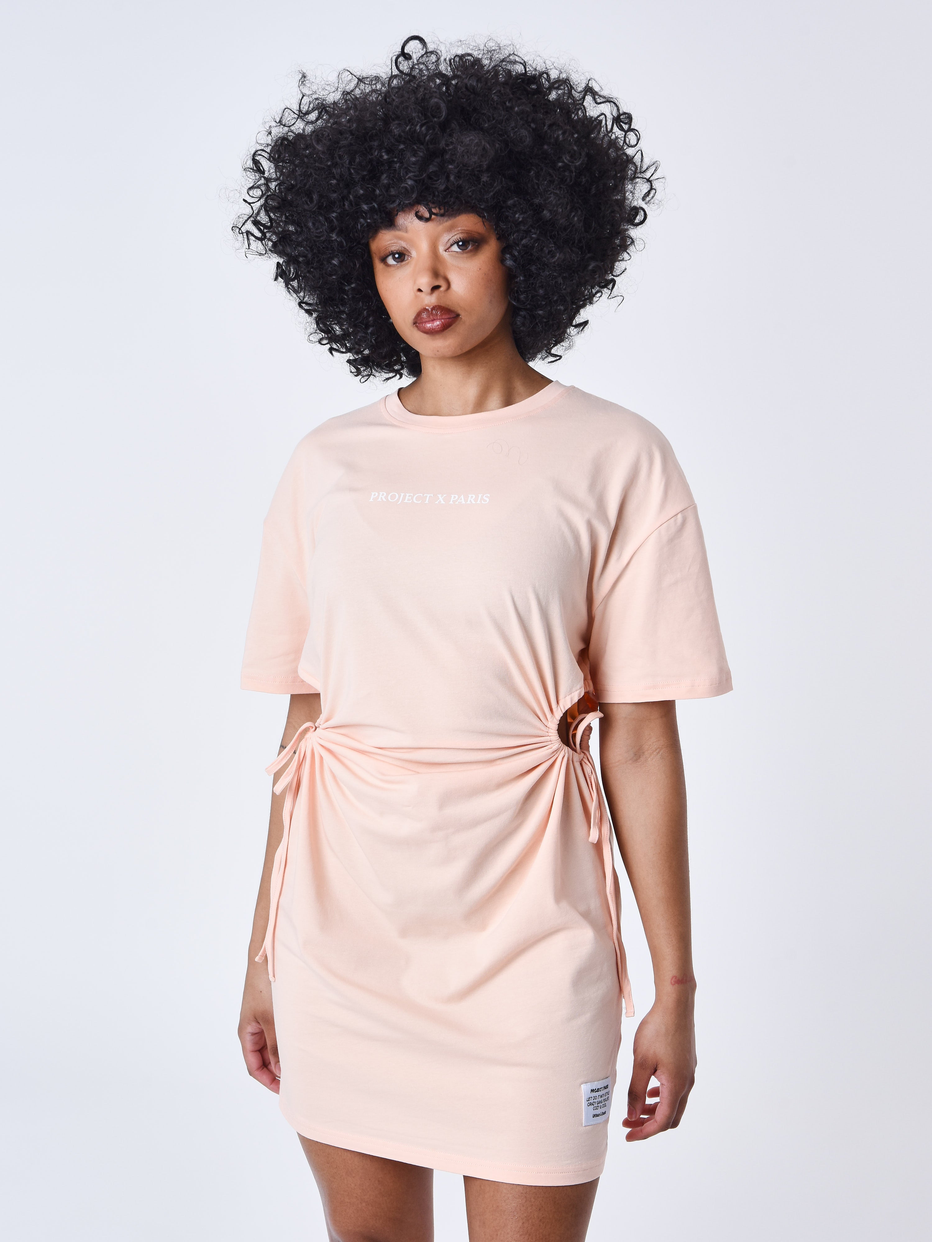 Dress with drawstring-2