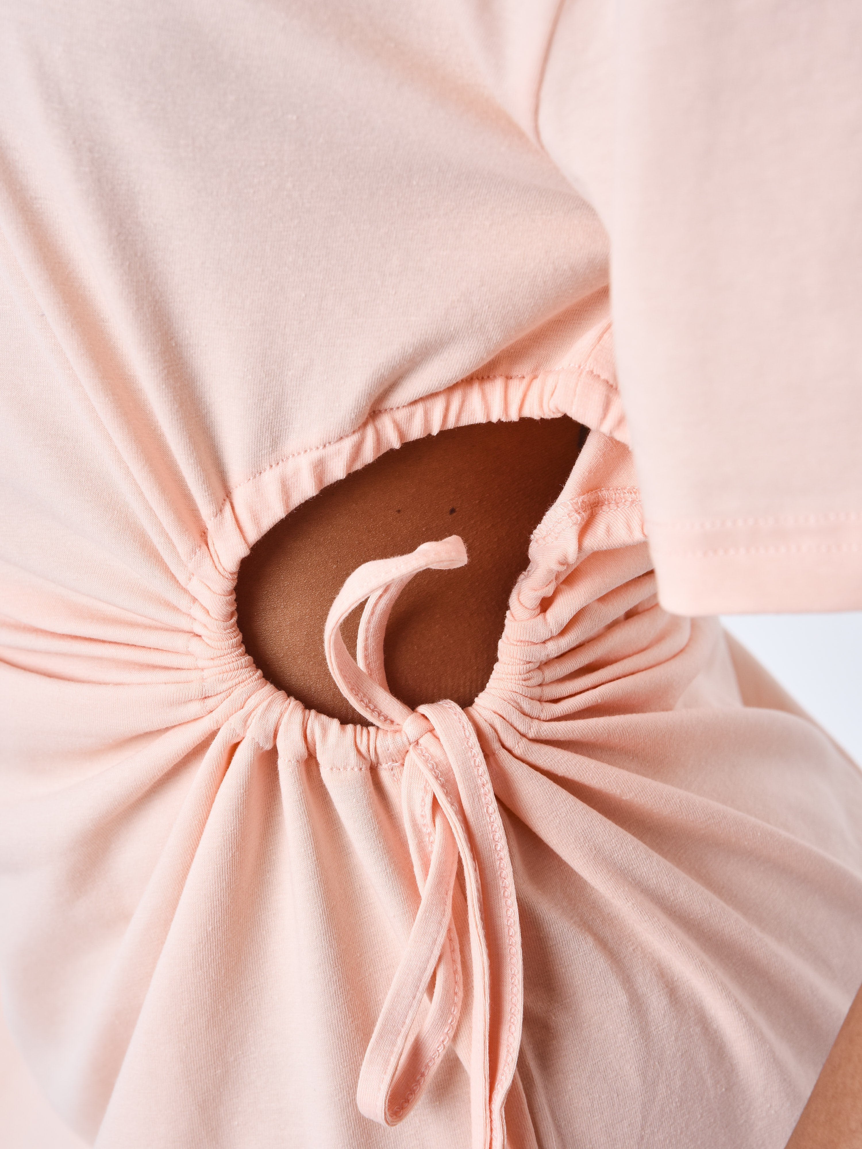Dress with drawstring-7