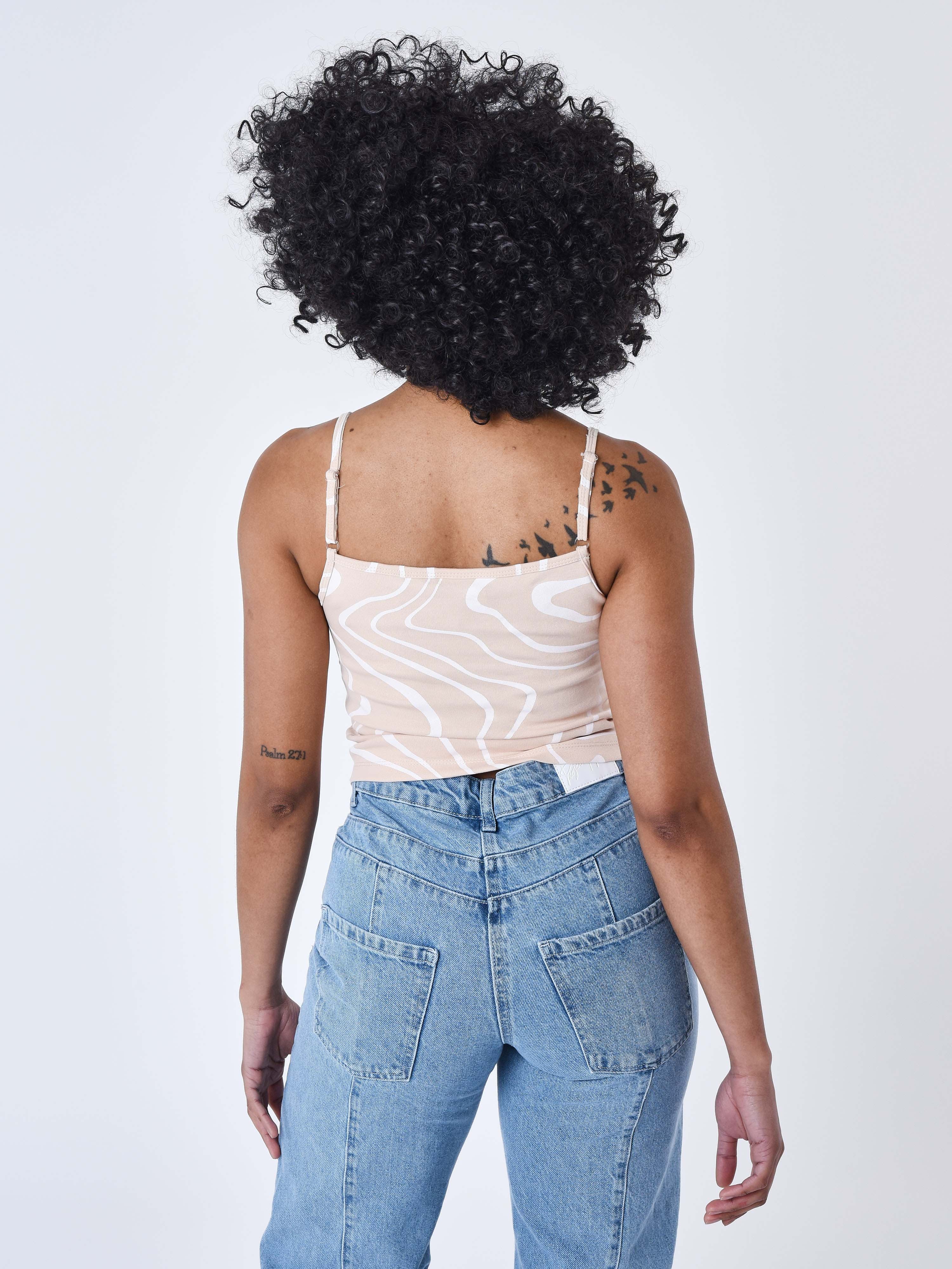 Tanktop mit Schaum-Effekt-5