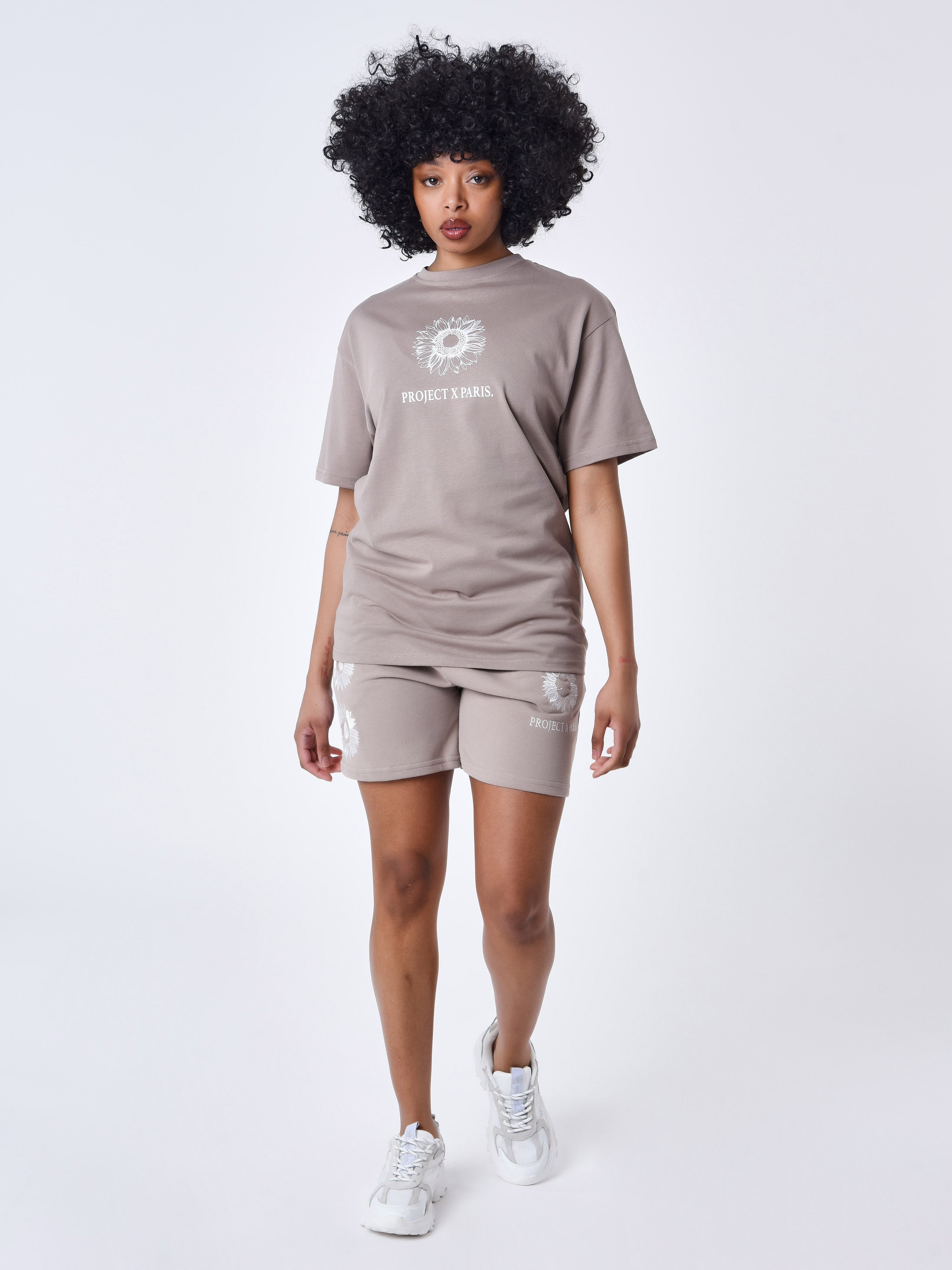 Oversized bloemen T-shirt-3