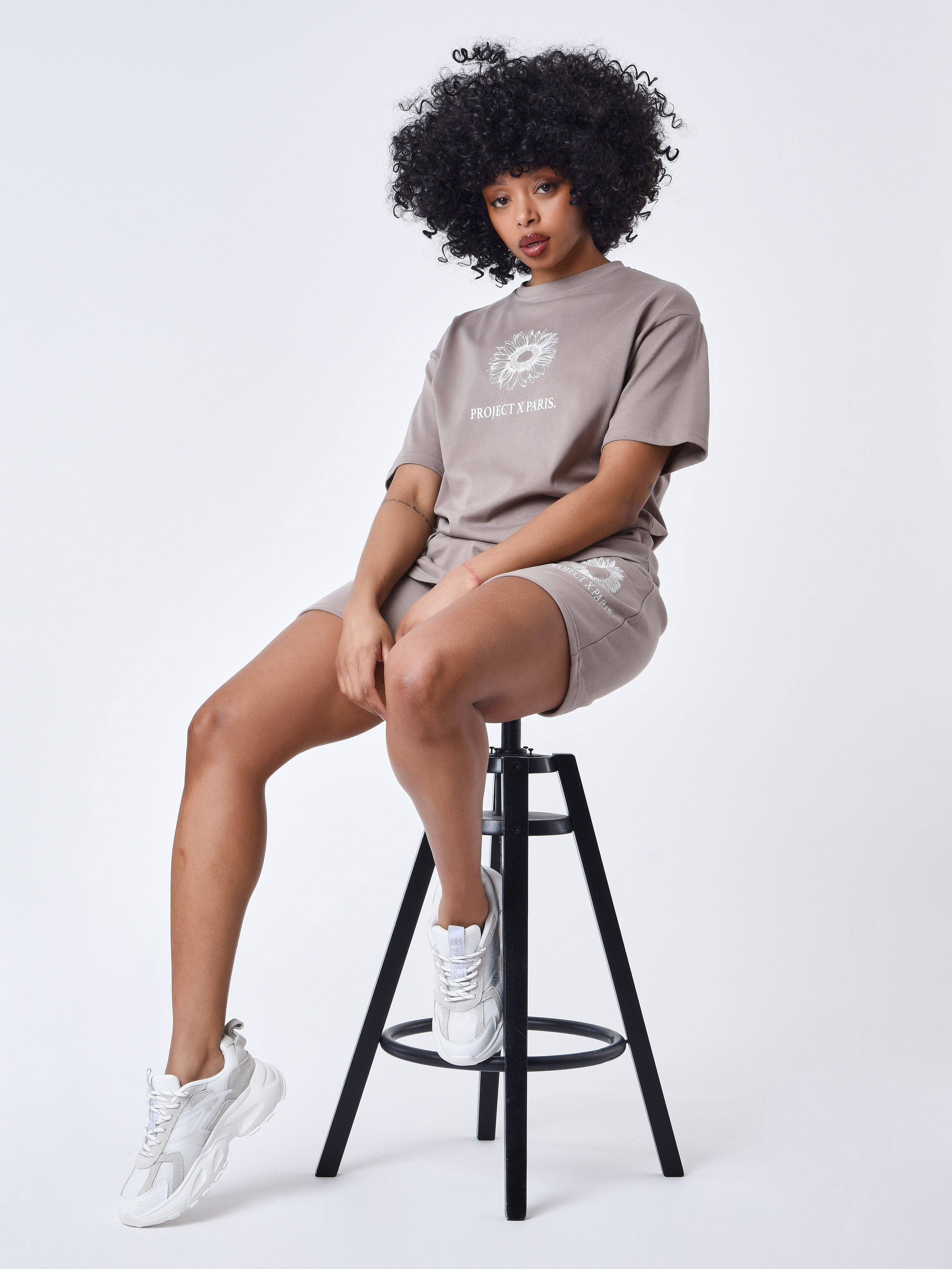 Oversized bloemen T-shirt-1