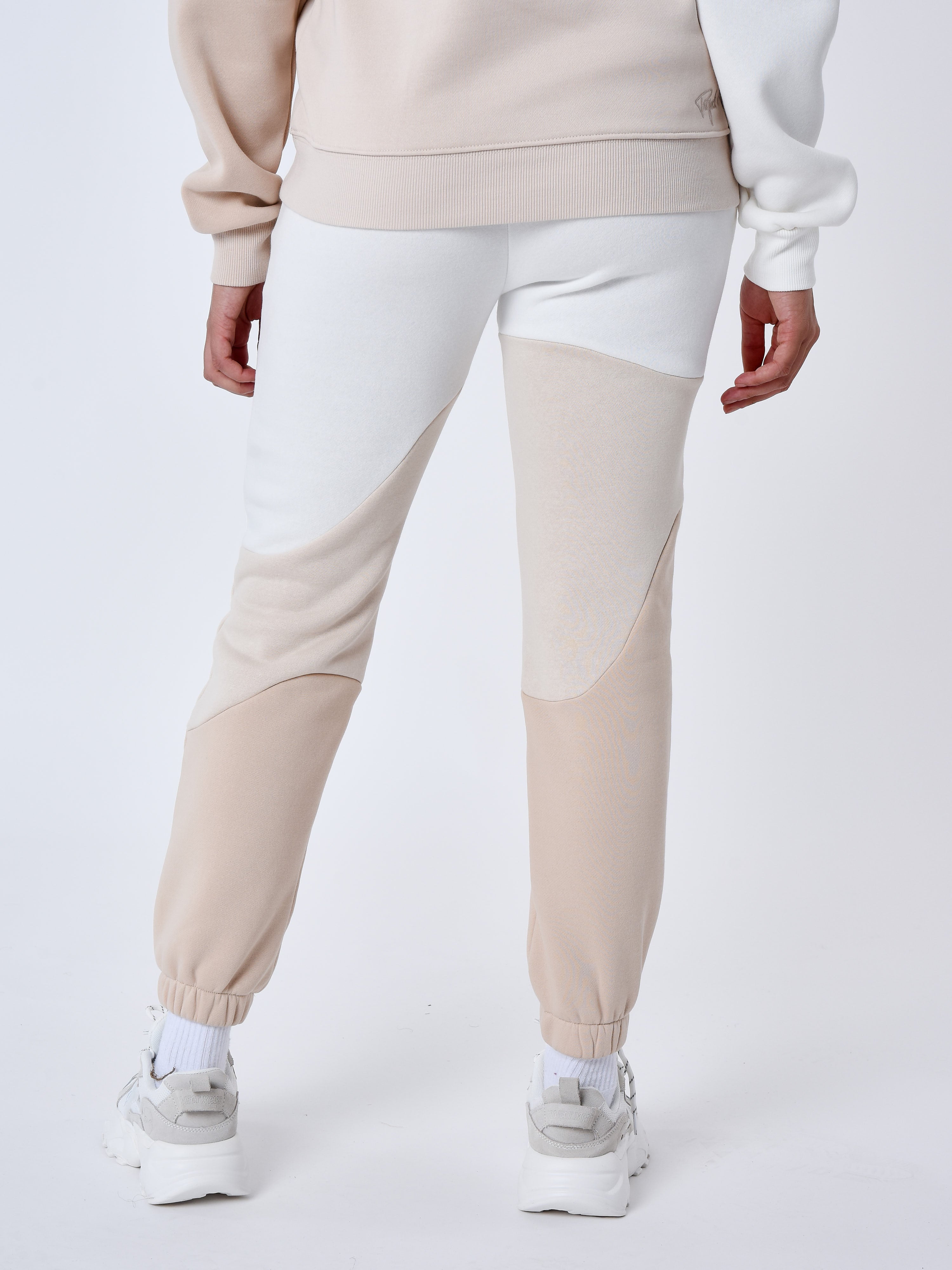 Tricolor wave-style jogger bottoms-3