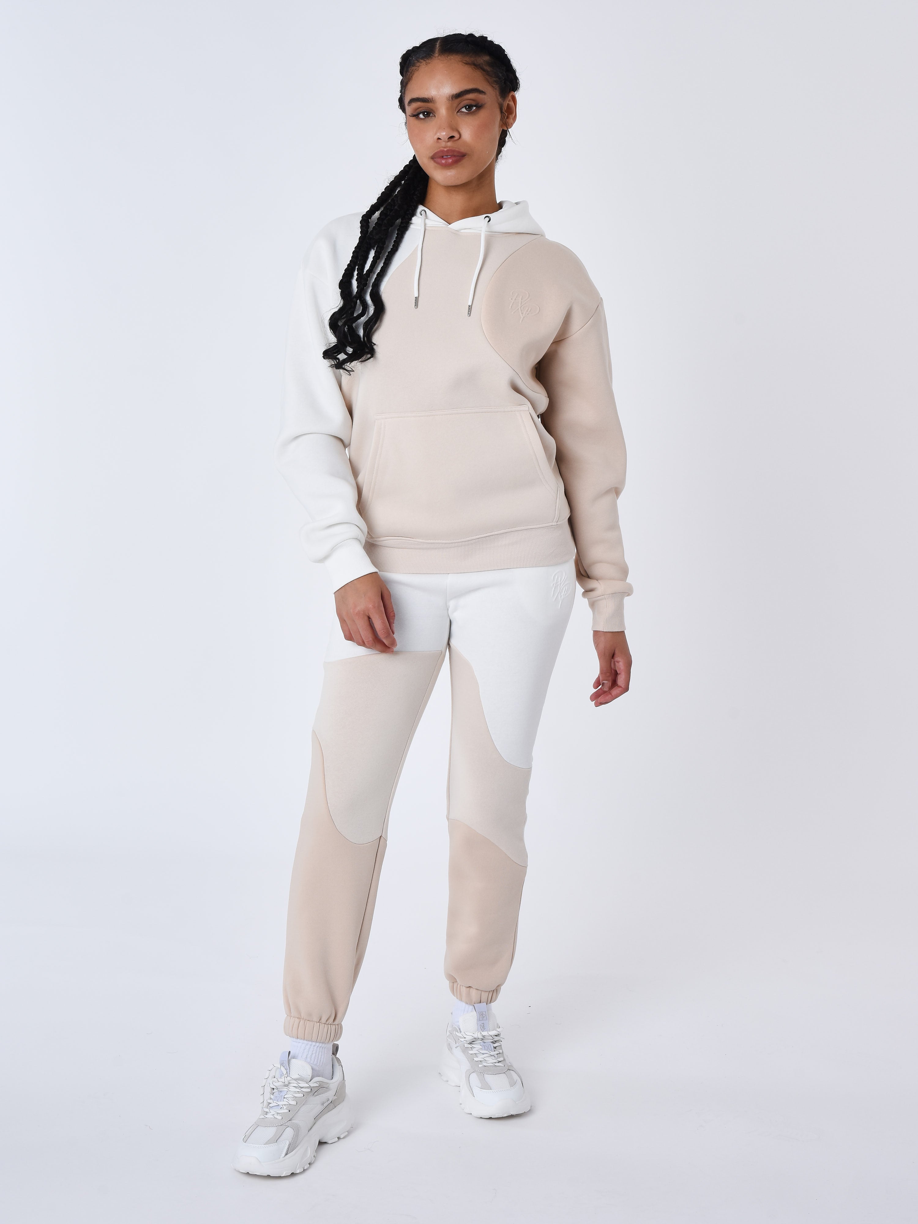 Tricolor wave-style jogger bottoms-6