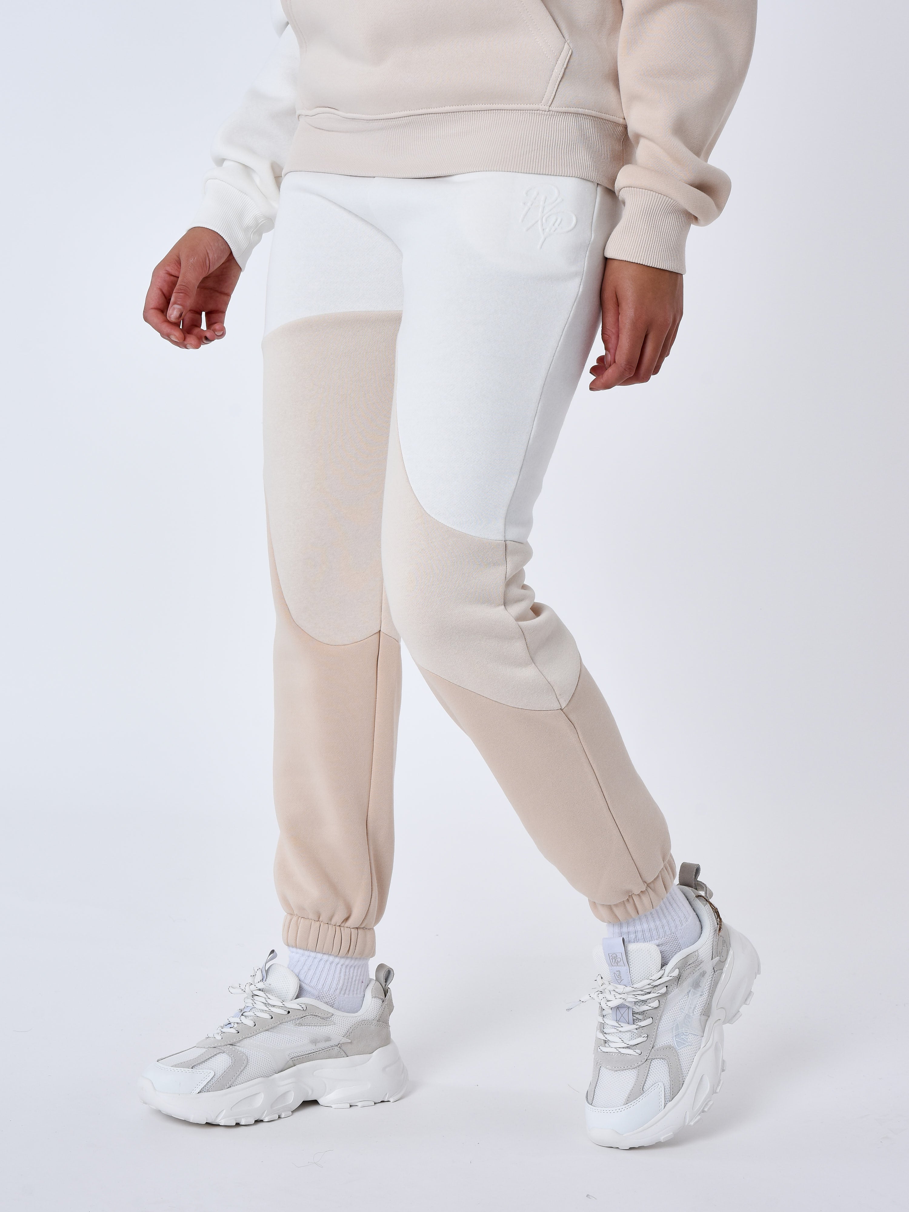Tricolor wave-style jogger bottoms-4
