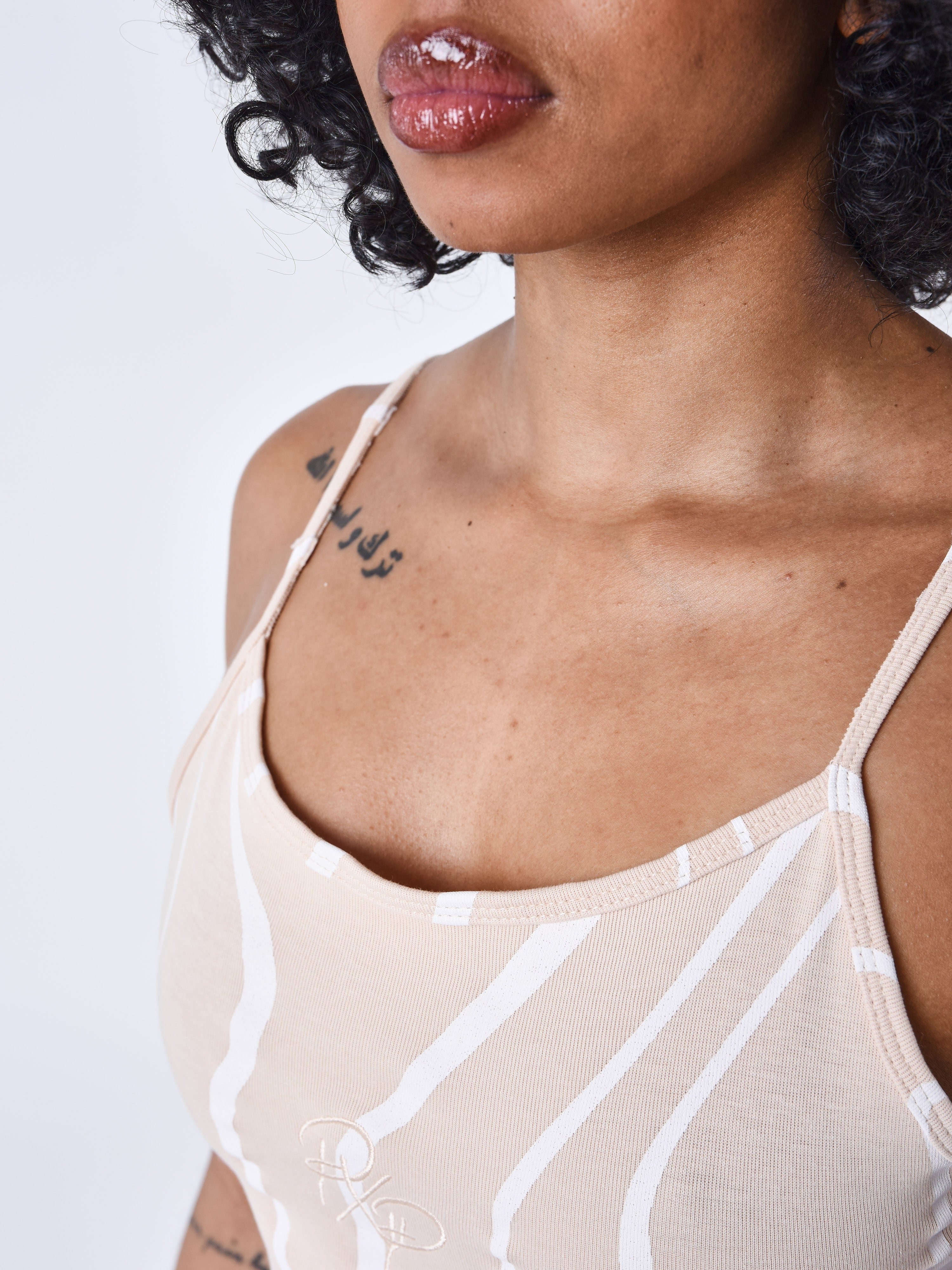 Foam effect strap dress-6