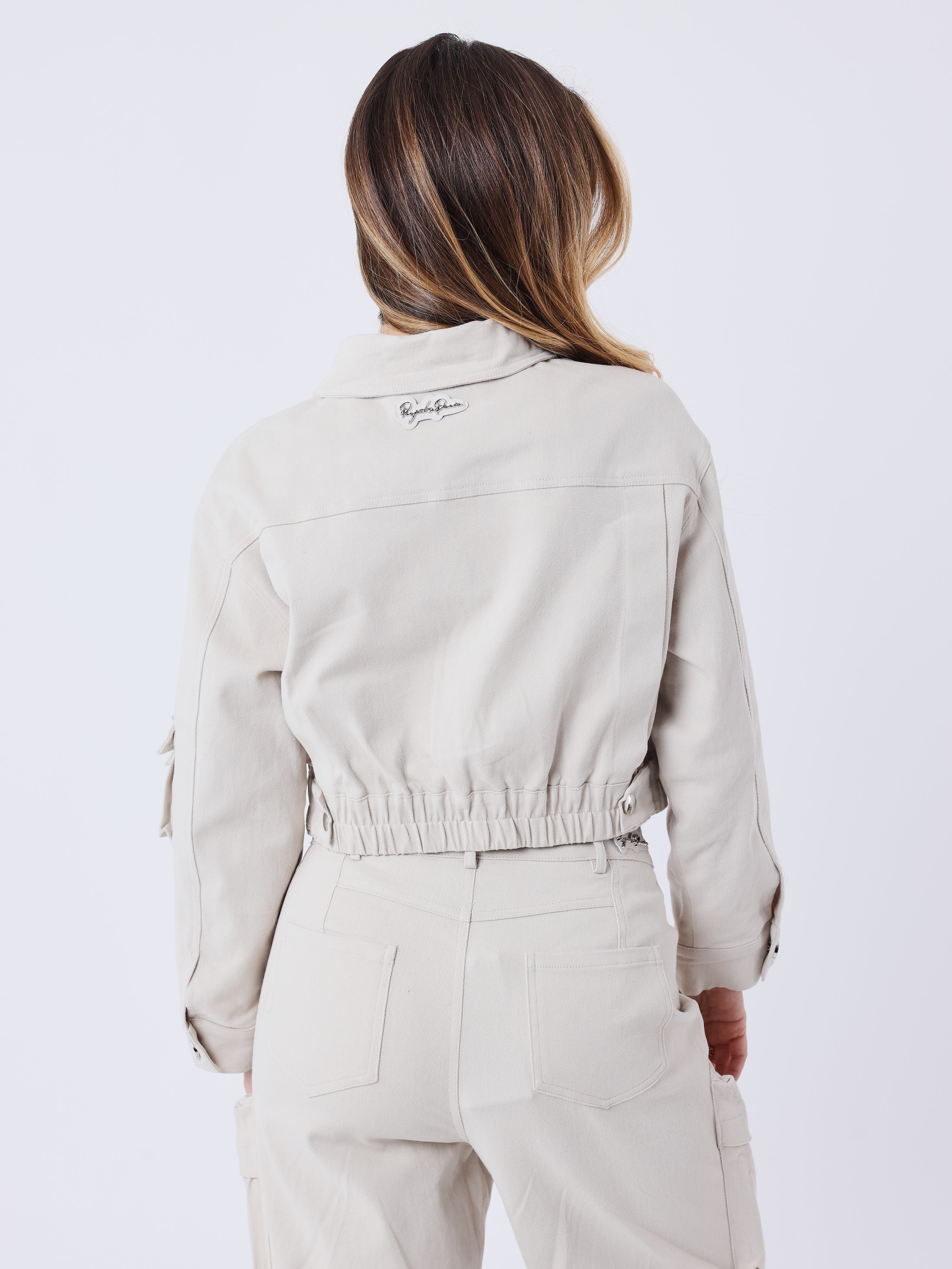 Kort poly cargo jakke-3