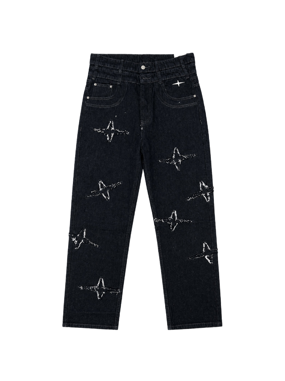 Polaris regular fit vasket jeans Blå – 1
