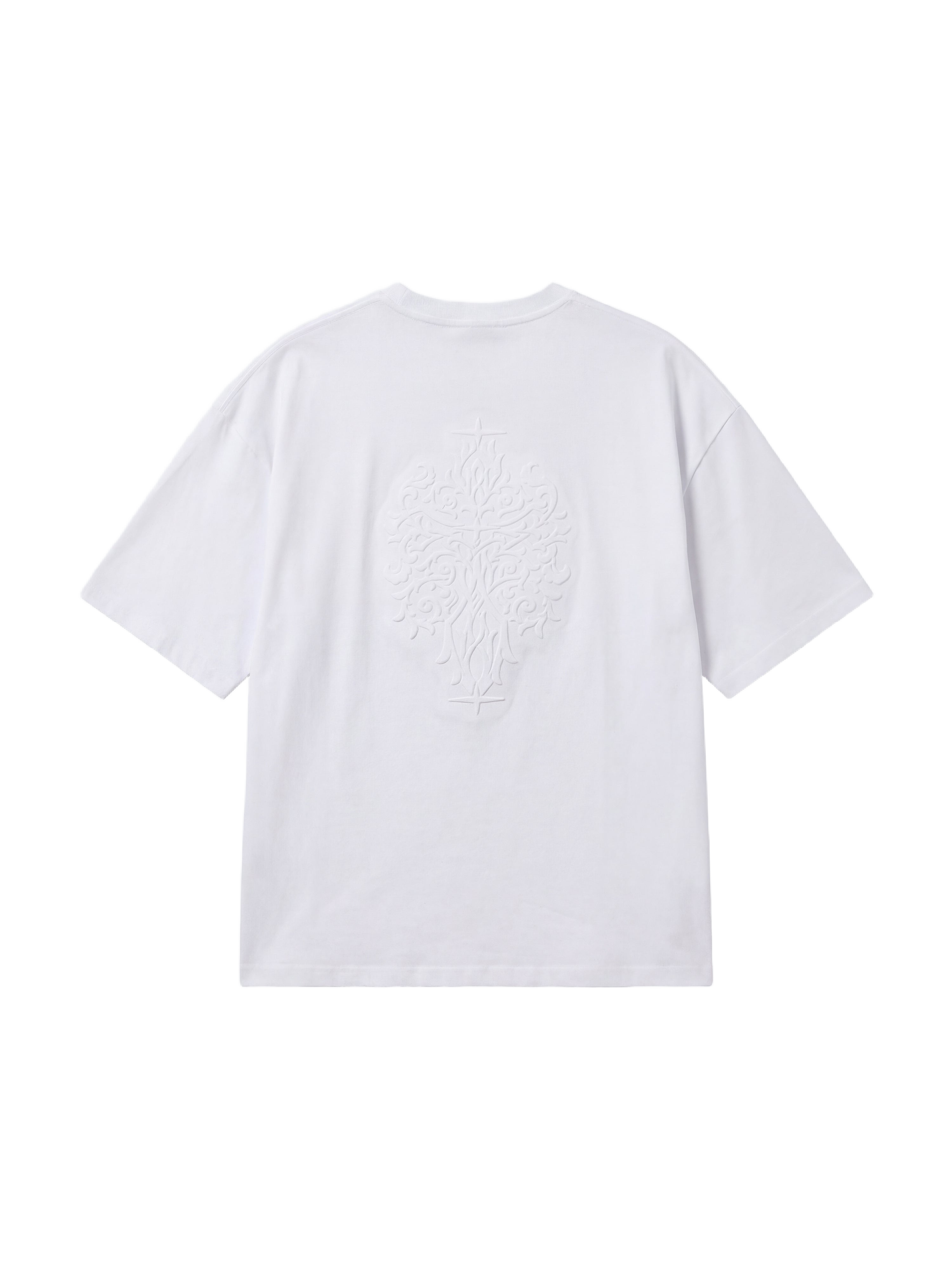 Camiseta com padrão em relevo-8