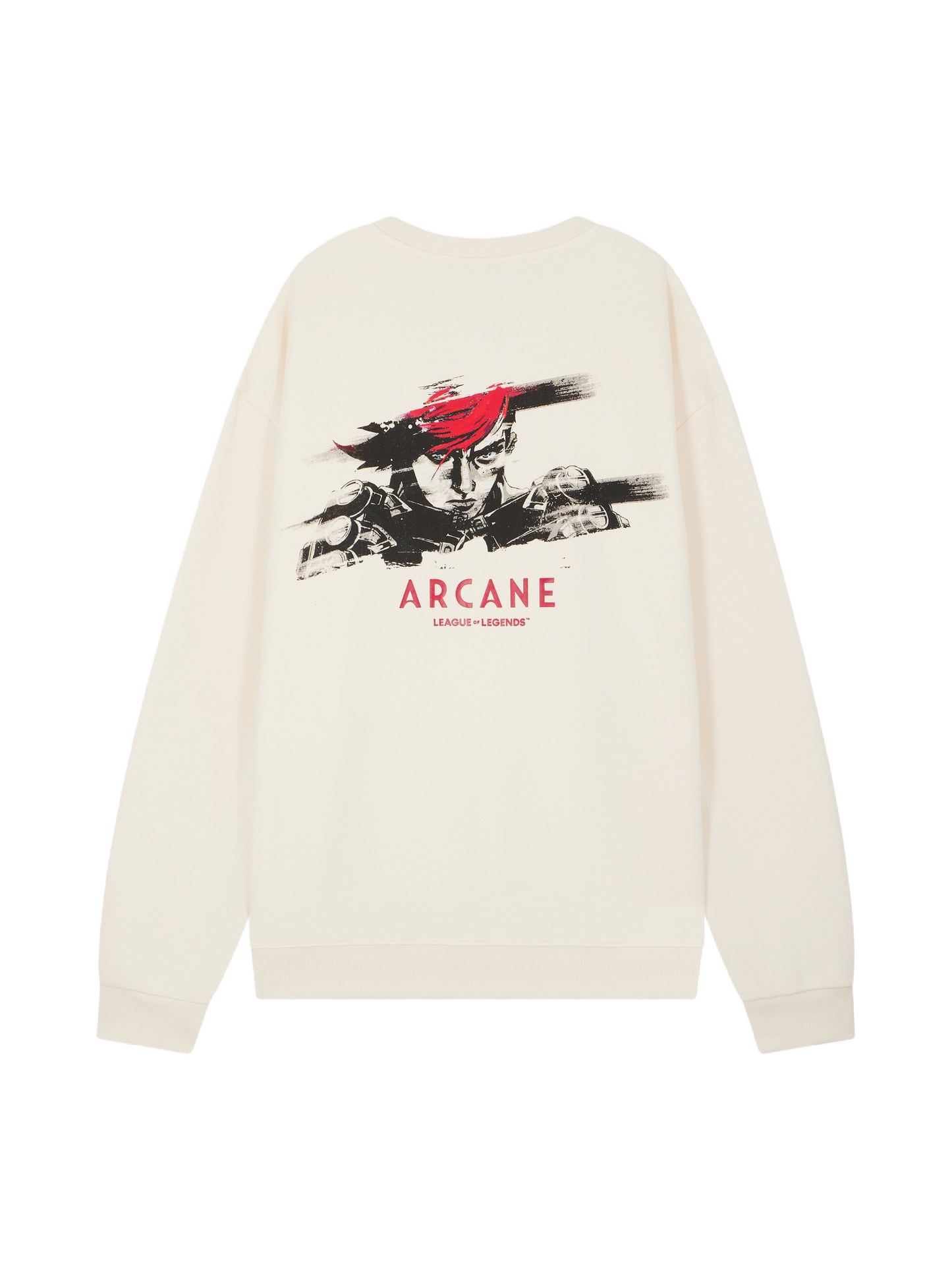 sweat-col-rond-arcane-vi-craie-packshot-backgroundremoved