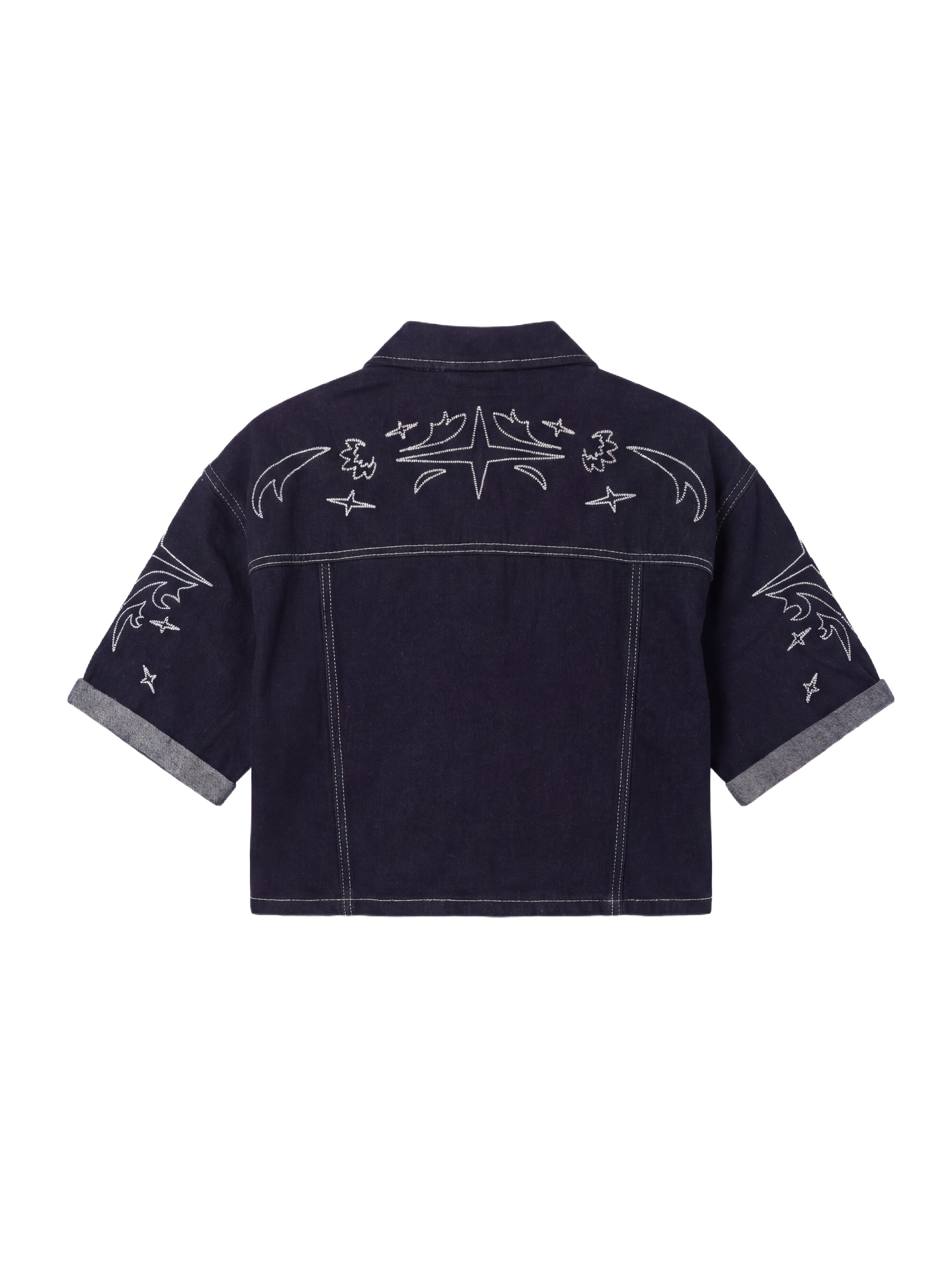 Chaqueta corta de denim Cow-9