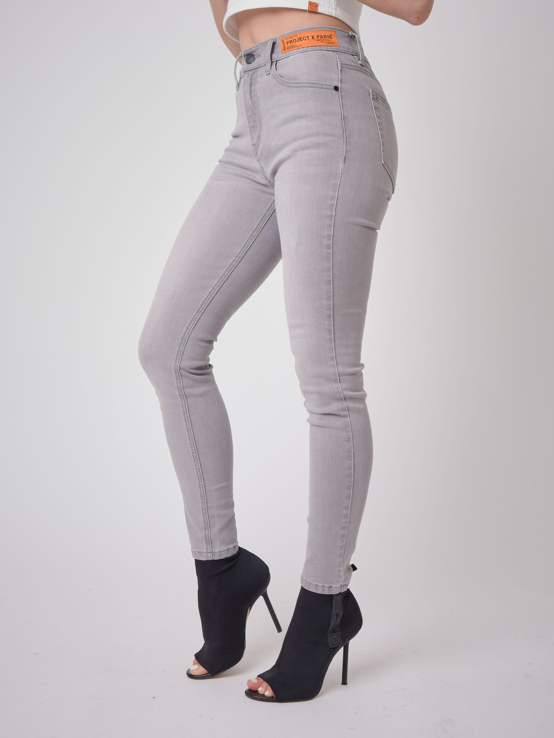 Skinny fit farkut logolla merkkinä-4