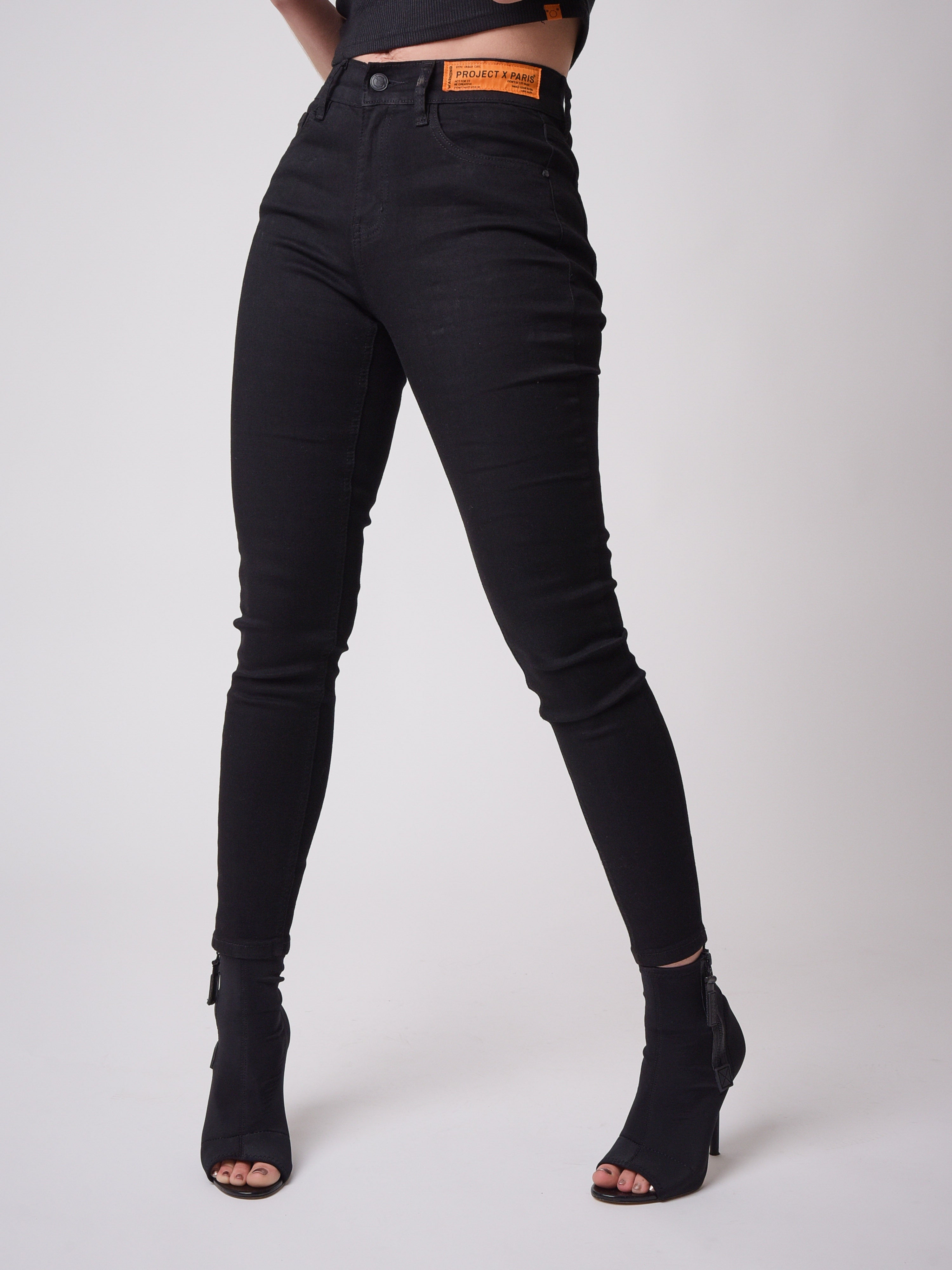 Дънки Skinny fit с етикет лого-2
