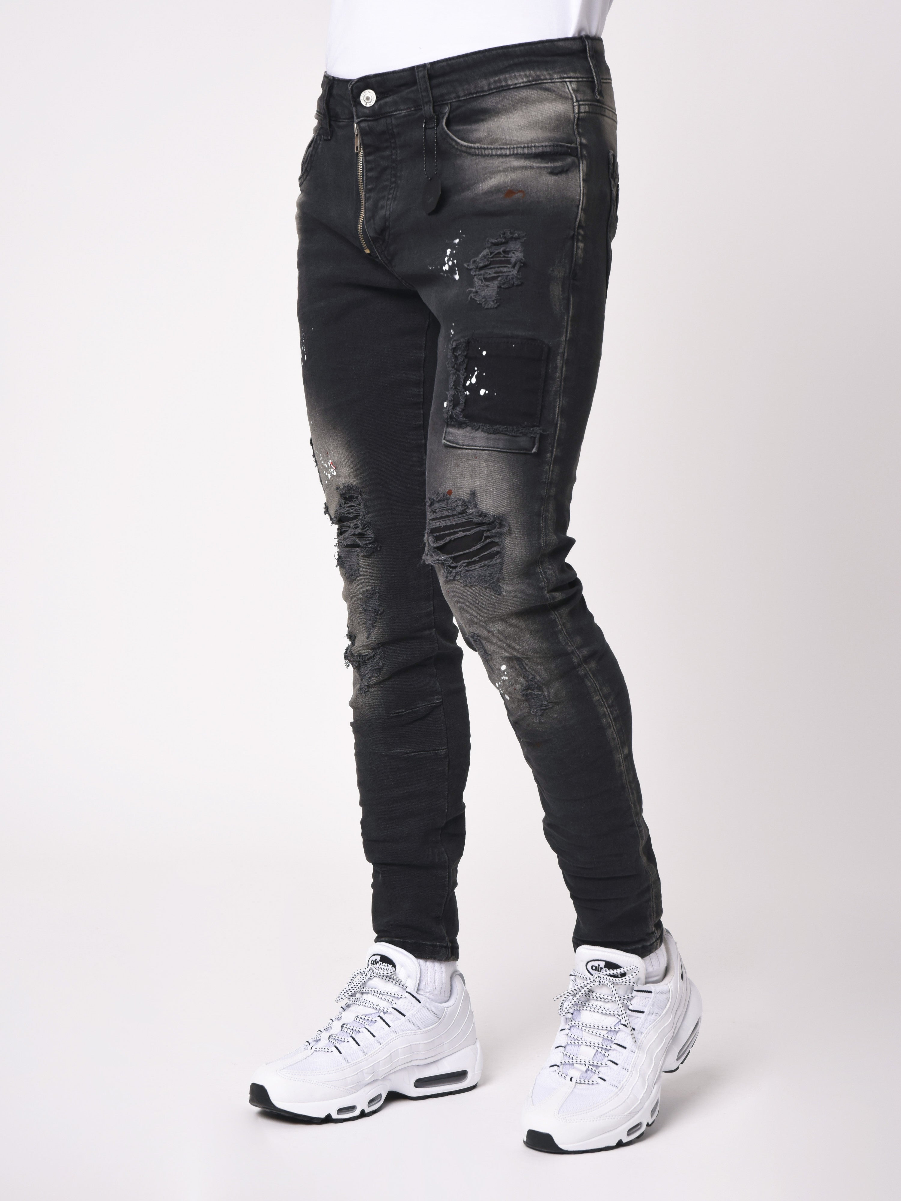 Jean Skinny tacheté-3