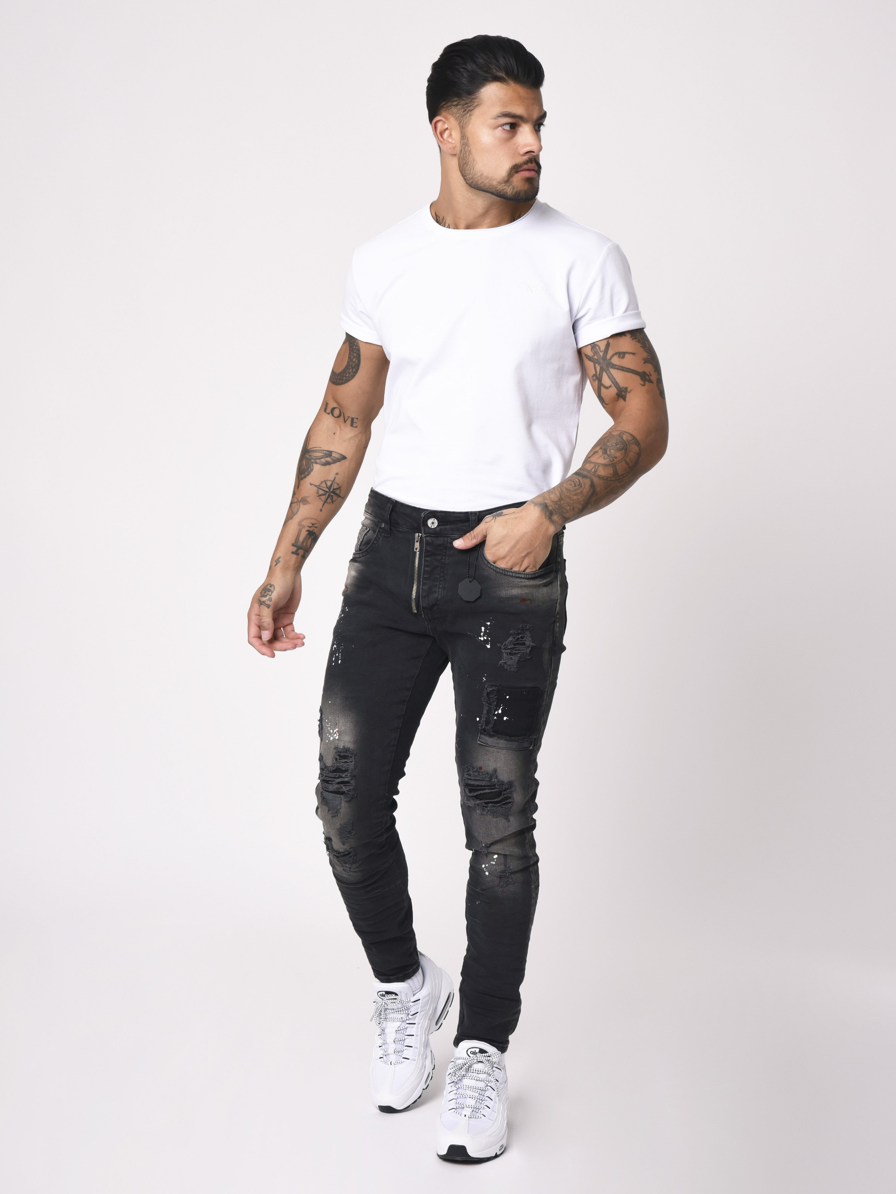 Jean Skinny tacheté-2