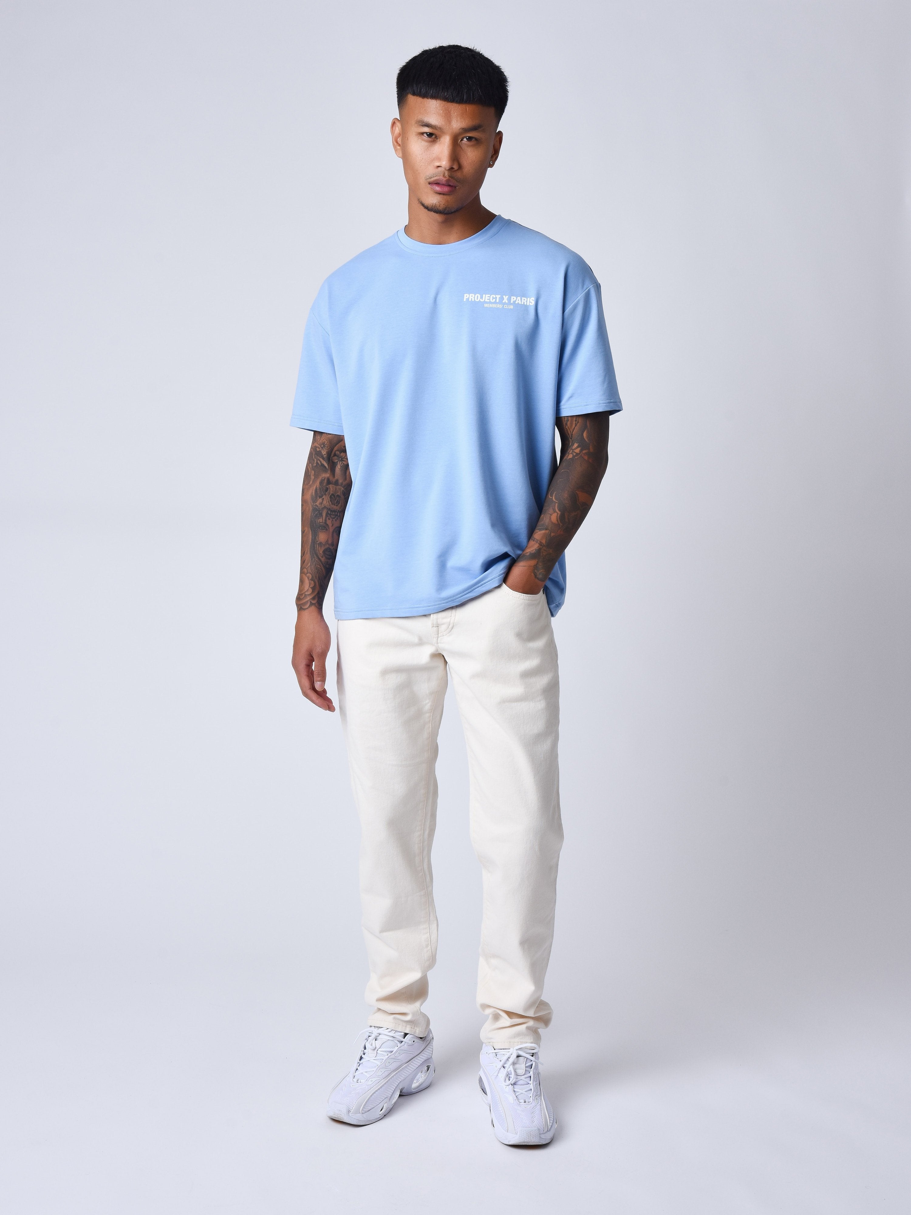 Jean coupe droite délavé-1