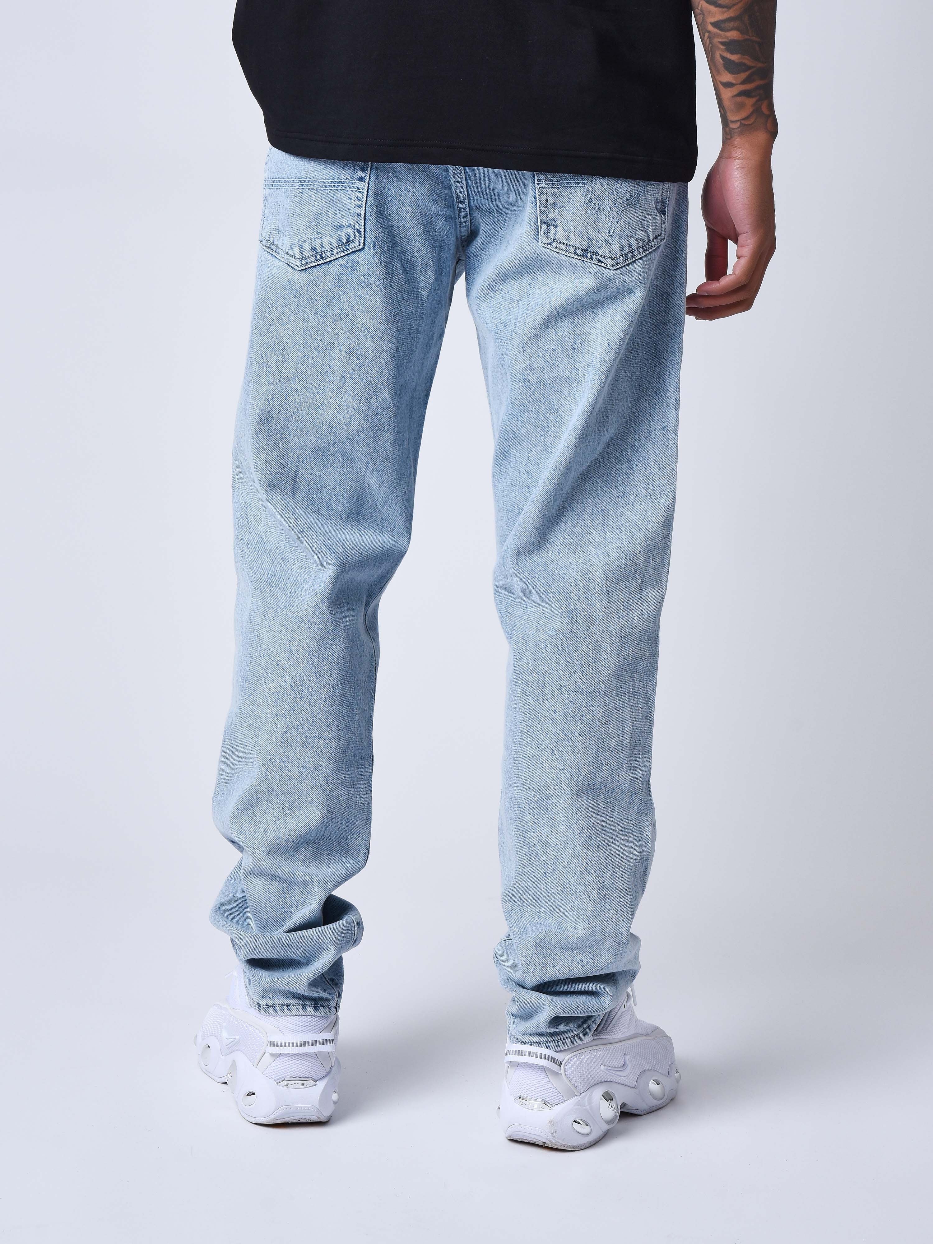 Jeans mit geradem Schnitt und verwaschenem Look-4