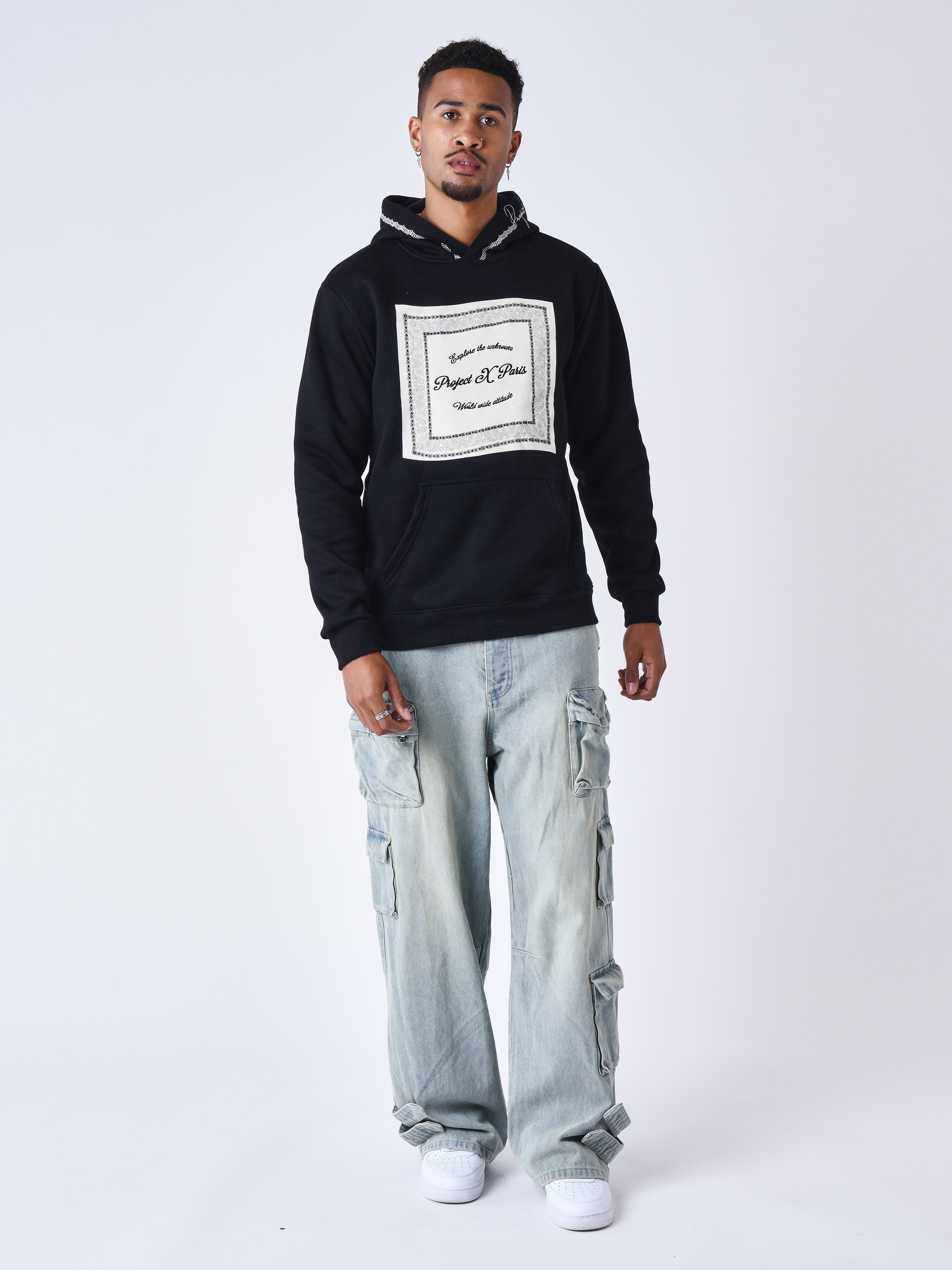 Loose multi-pocket jeans-1