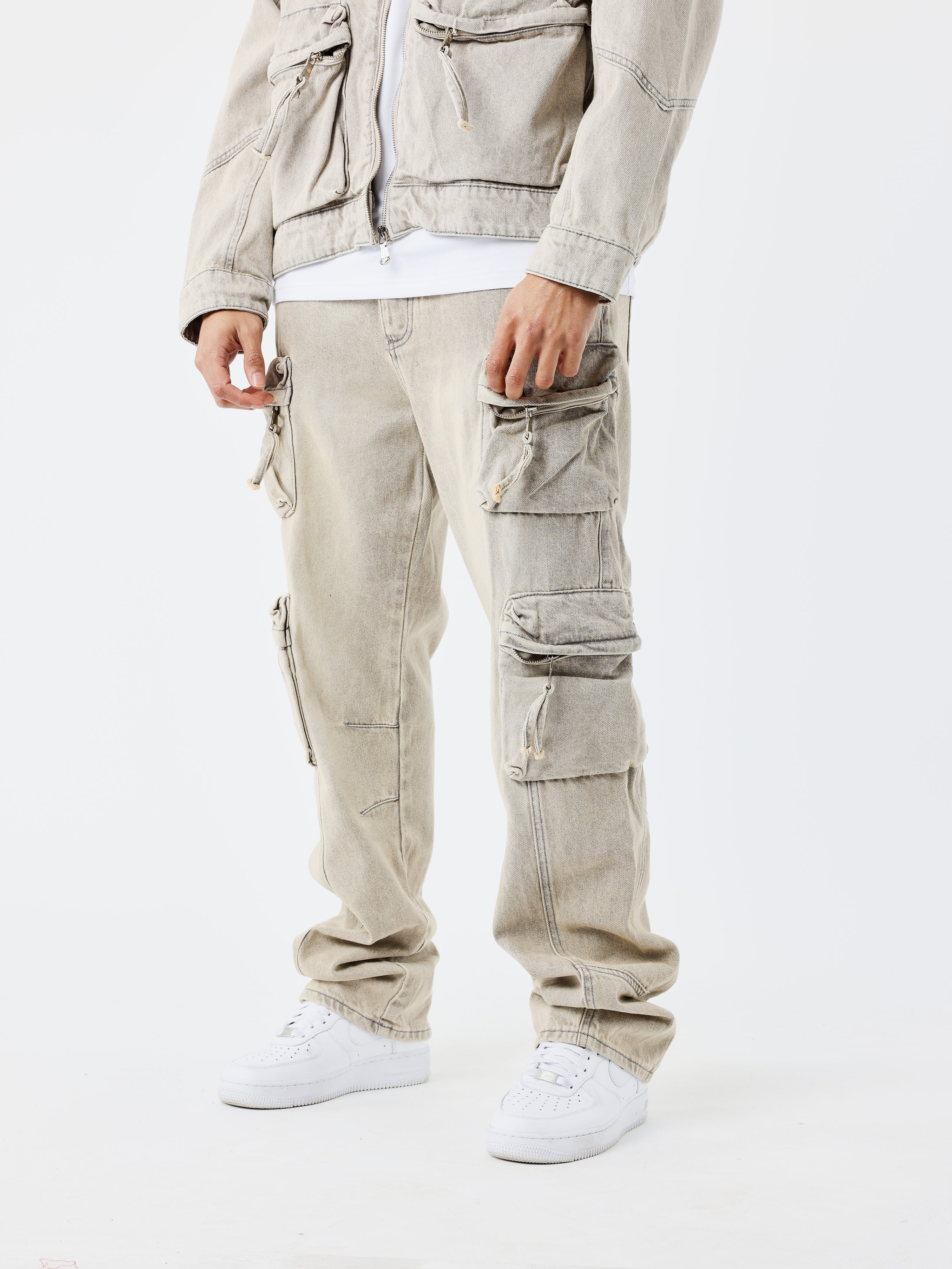 jeans-brute-workwear-multi-poches-beige