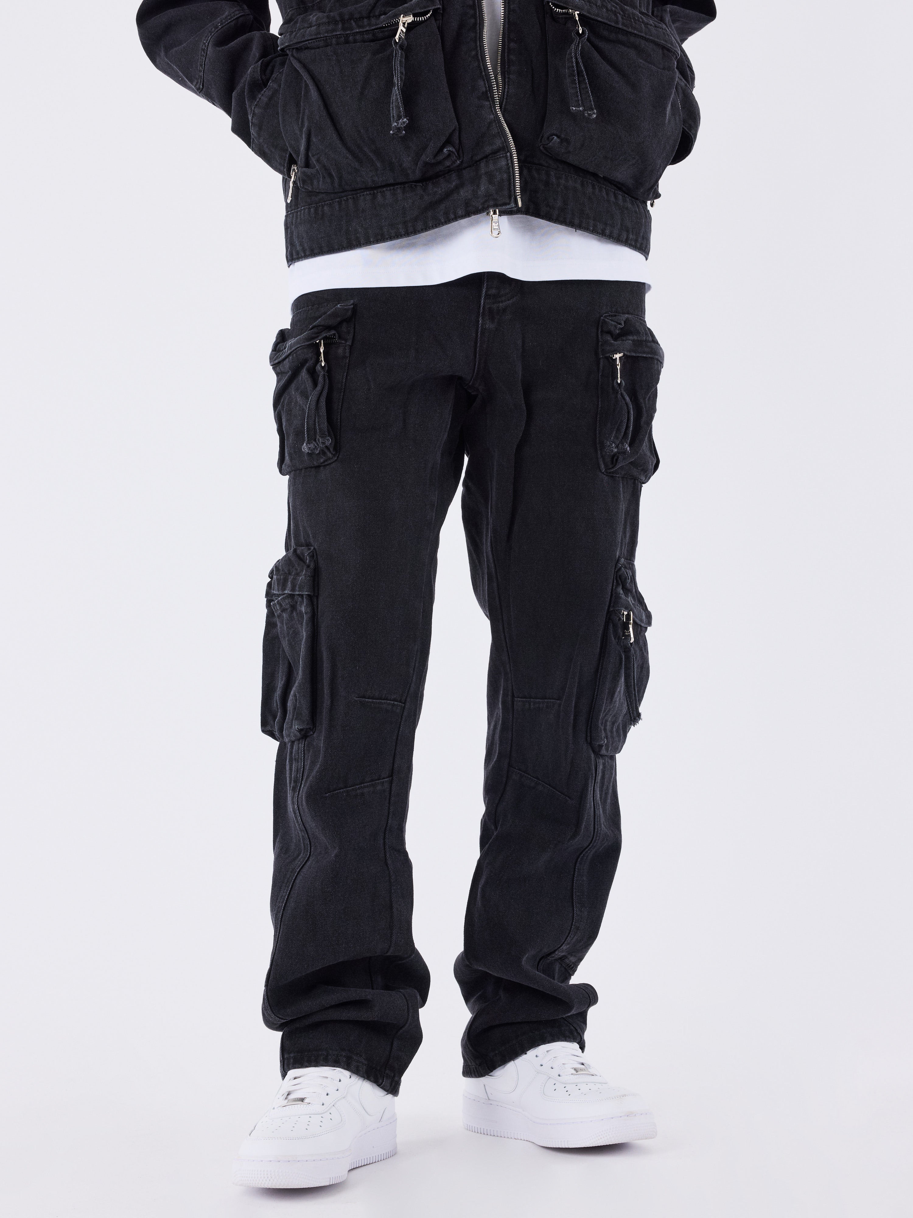 Jeans brute workwear multi-poches-2