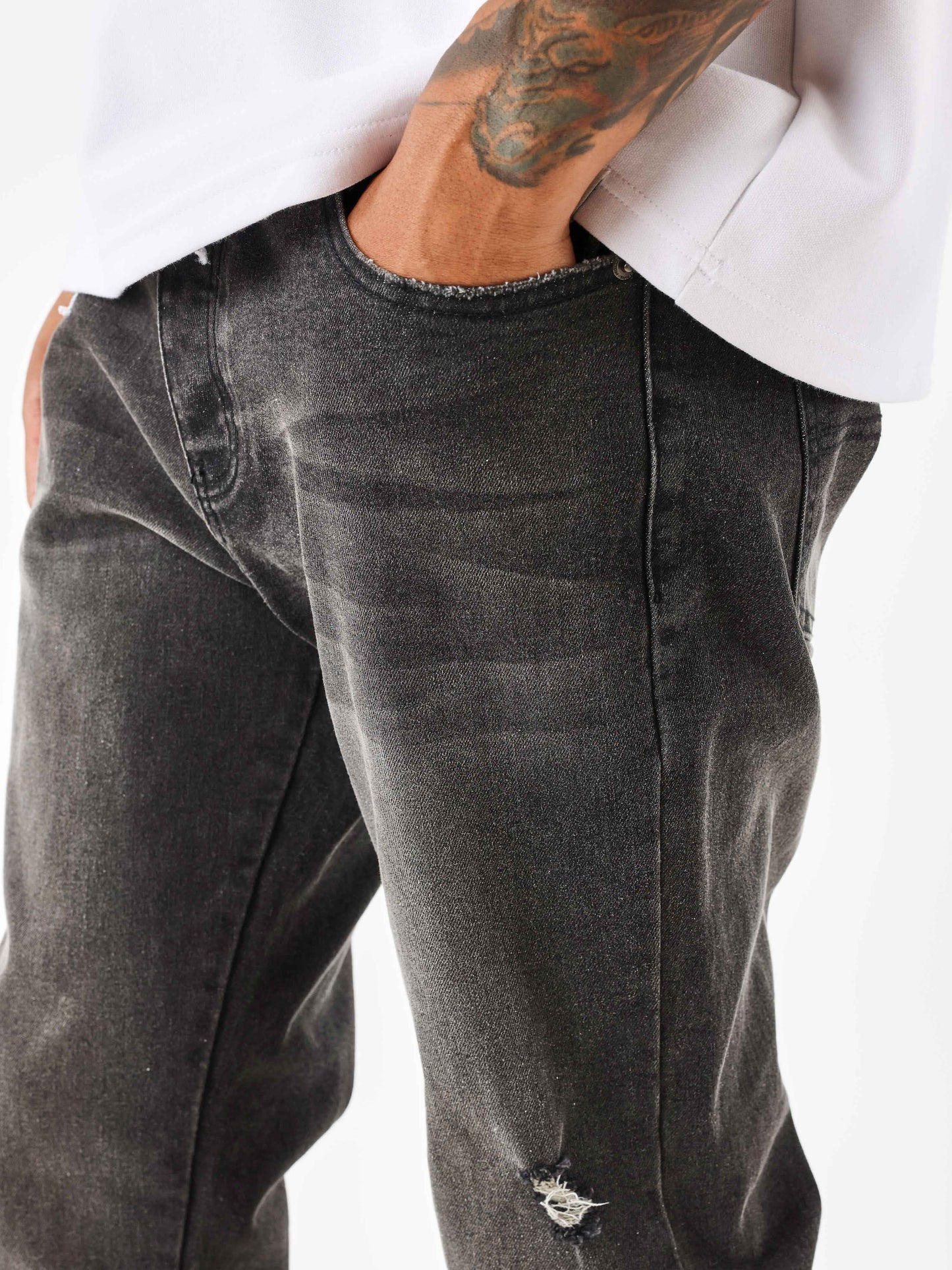 jeans-flare-noir