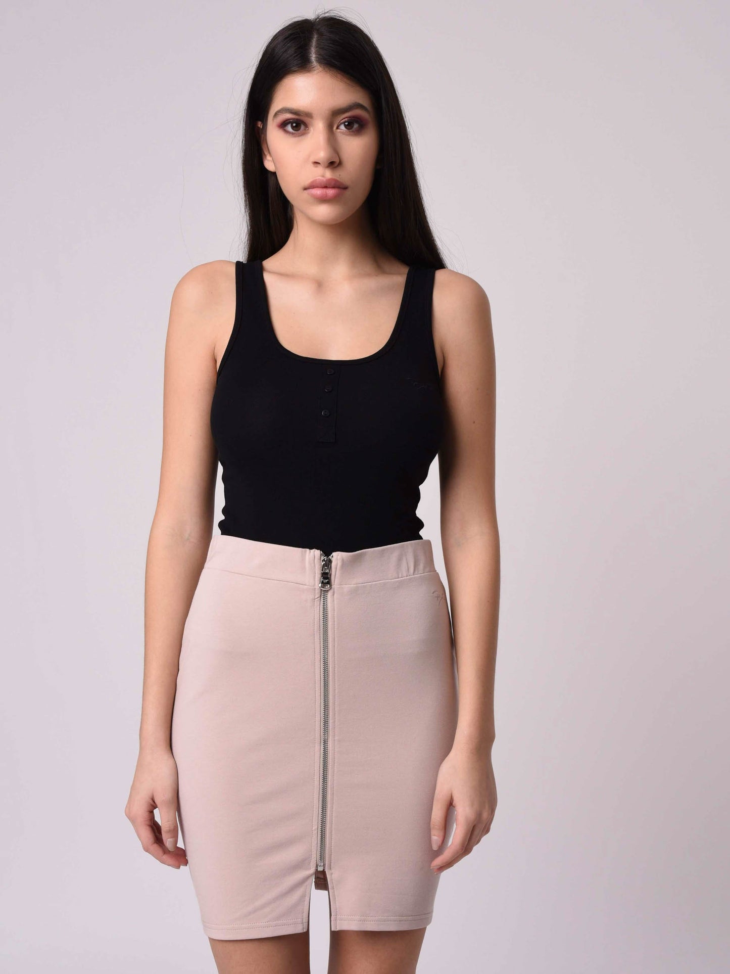 jupe-en-molleton-femme-project-x-paris-f194038-beige