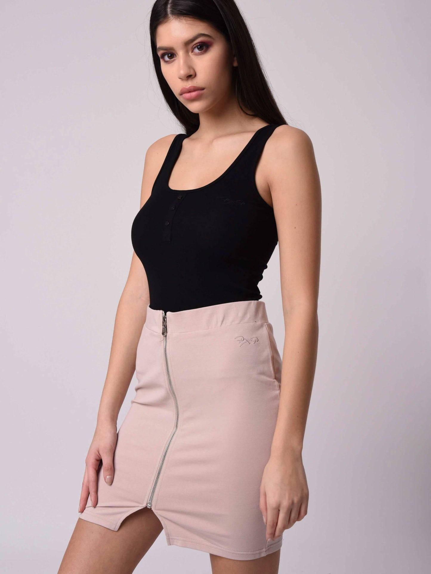 jupe-en-molleton-femme-project-x-paris-f194038-beige