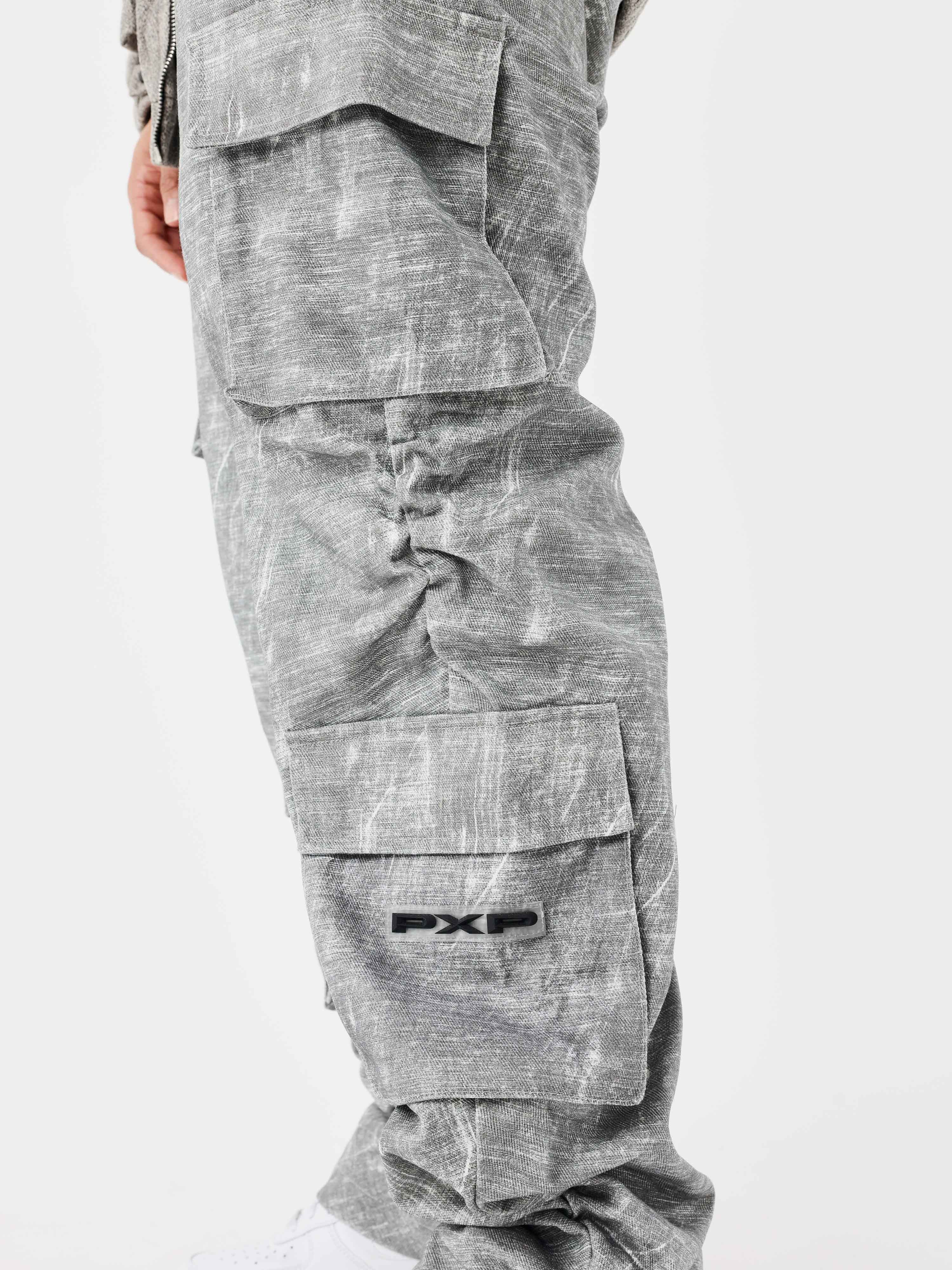Trousers with marl effect pockets-4