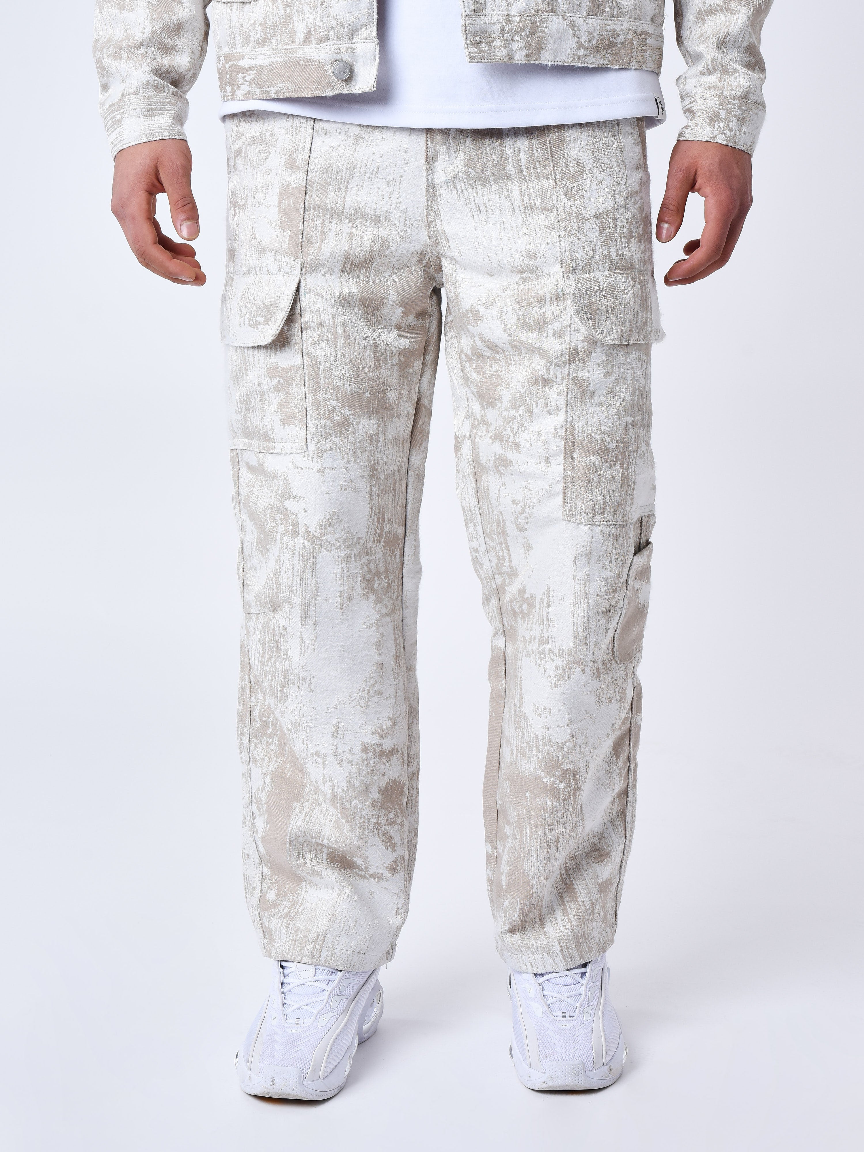 pantalon-a-poches-en-toile-abstrait-beige