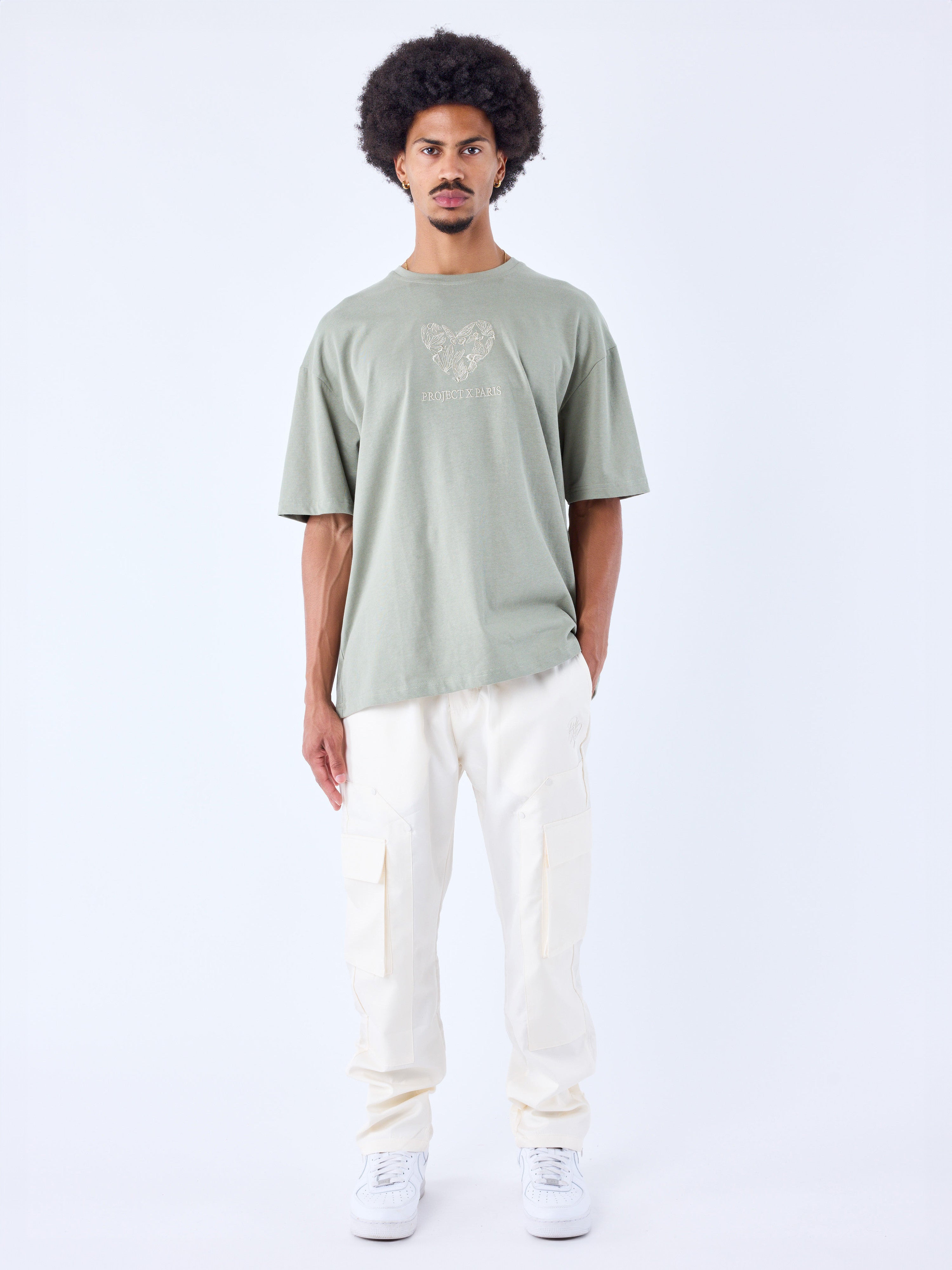 Pantalon cargo en matière technique-1