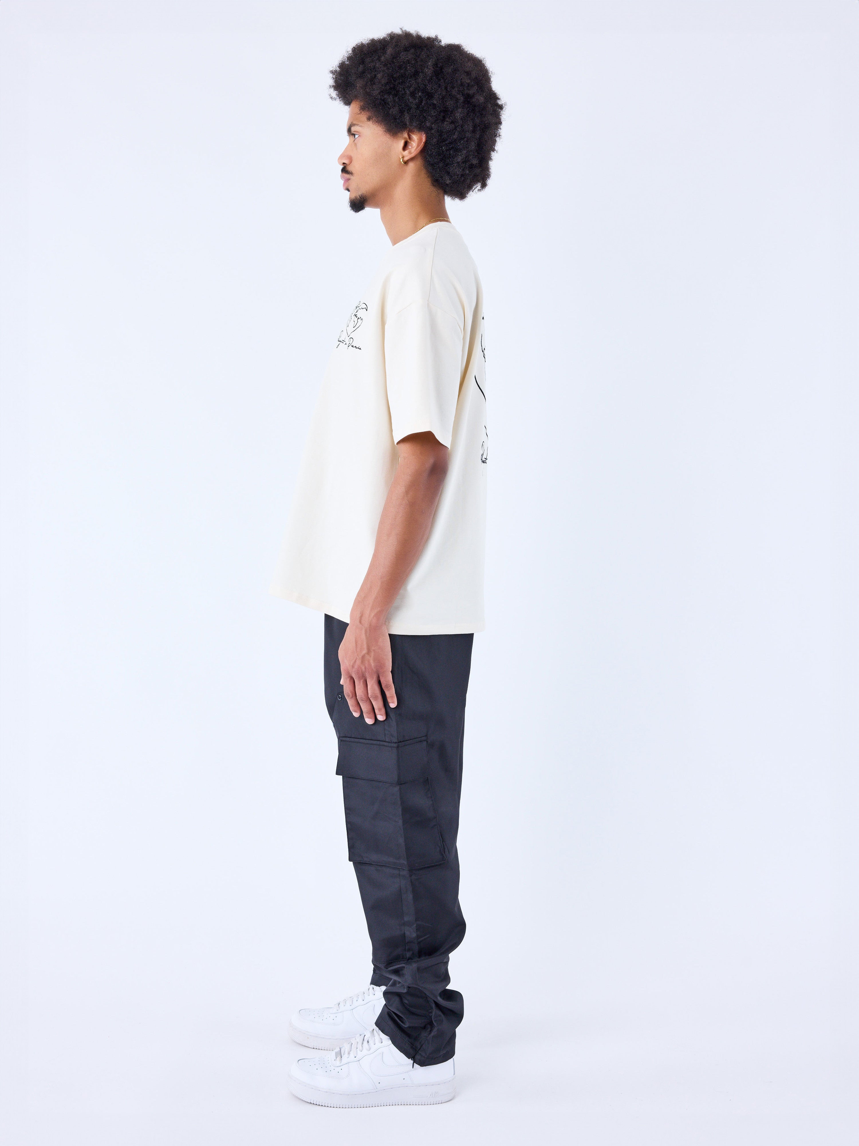 Pantalone cargo in materiale tecnico-4